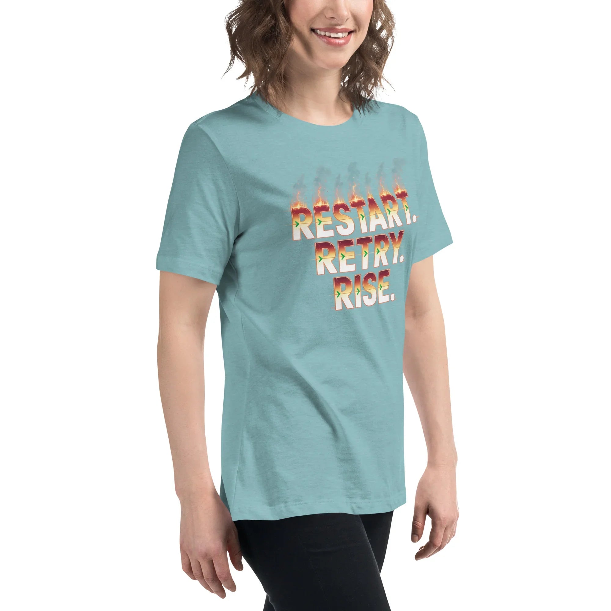 Restart Retry Rise - Rogue Like Action T-Shirt - RaZits