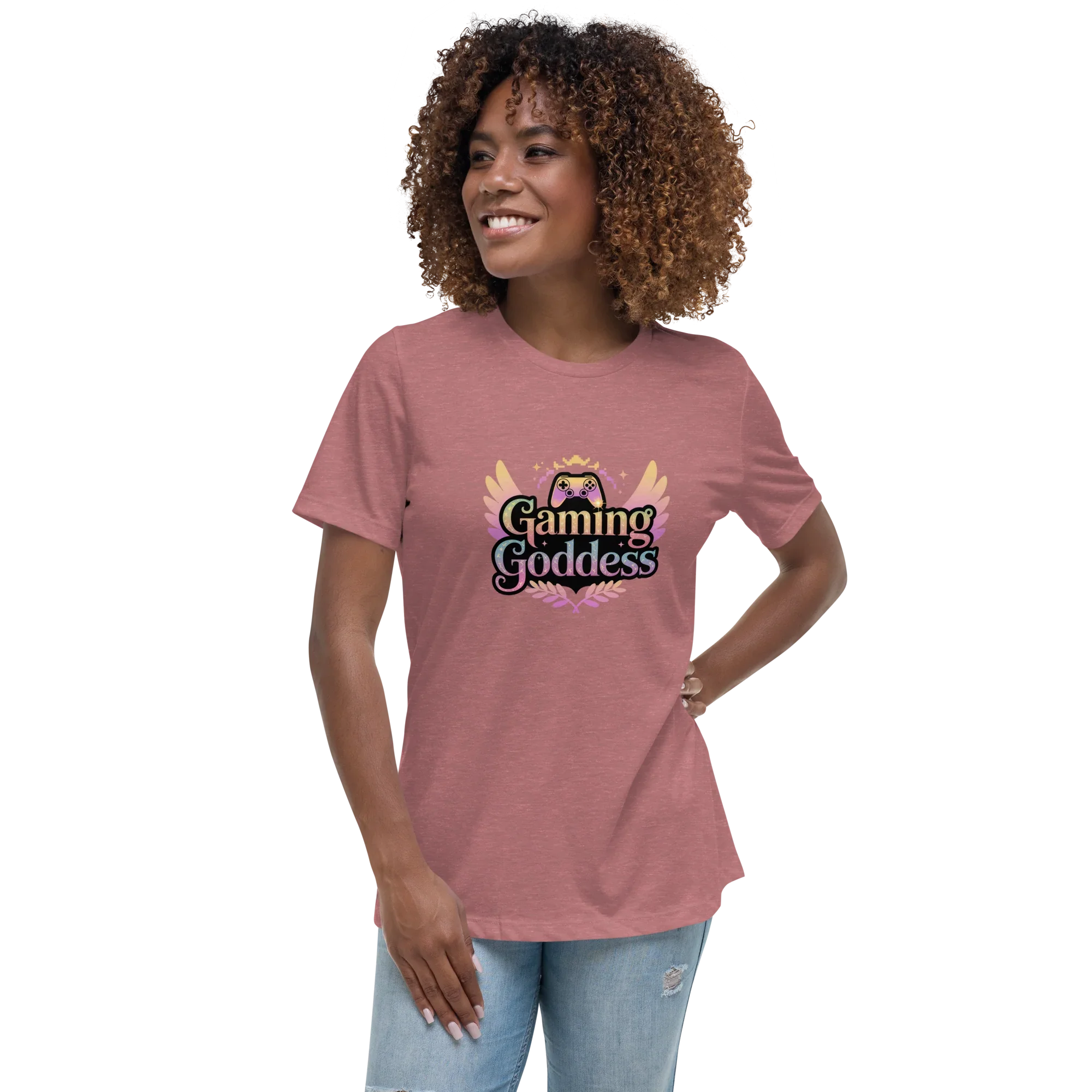 Gaming Goddess Tee – Winged Gamer Girl Shirt - RaZits