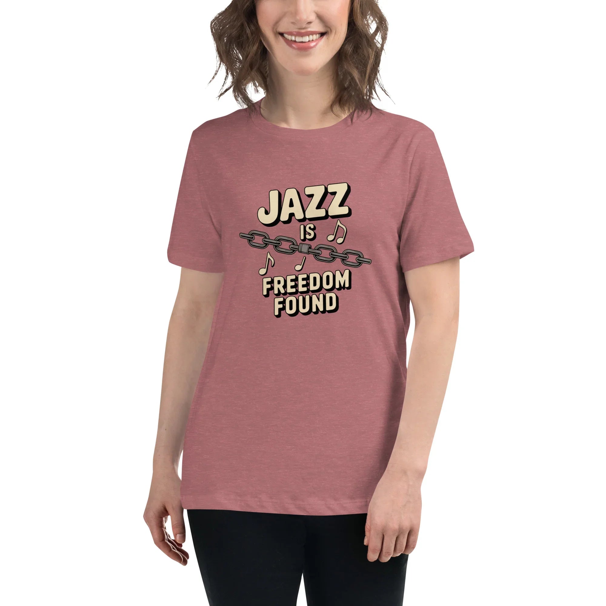 Jazz Is Freedom Found – Relaxed Fit Cotton Tee - RaZits