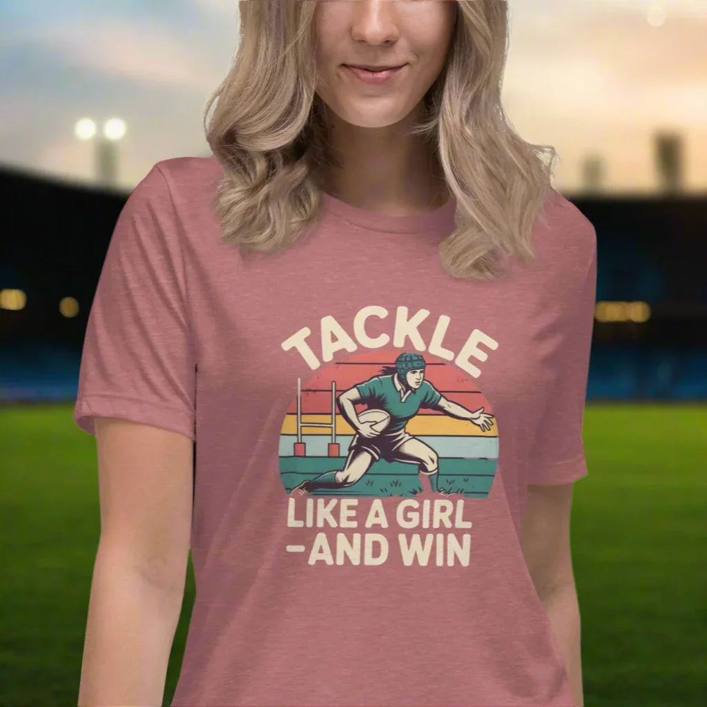 Tackle Like a Girl Tee – Win Bold Rugby Style - RaZits