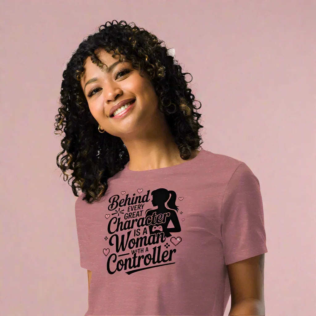 Behind Every Great Character Tee – Gamer Girl Shirt - RaZits