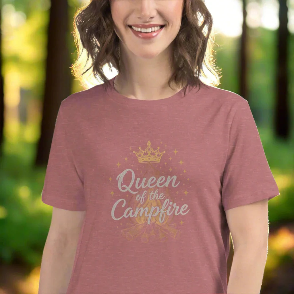 Queen of the Campfire Tee – Outdoor Art Shirt - RaZits