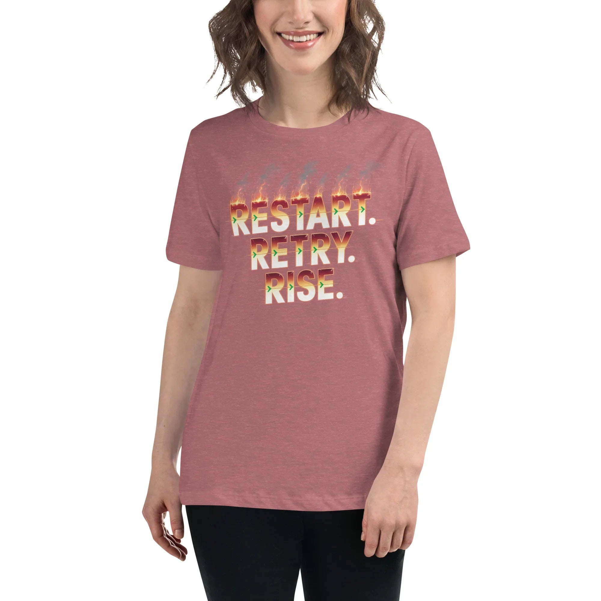 Restart Retry Rise - Rogue Like Action T-Shirt - RaZits