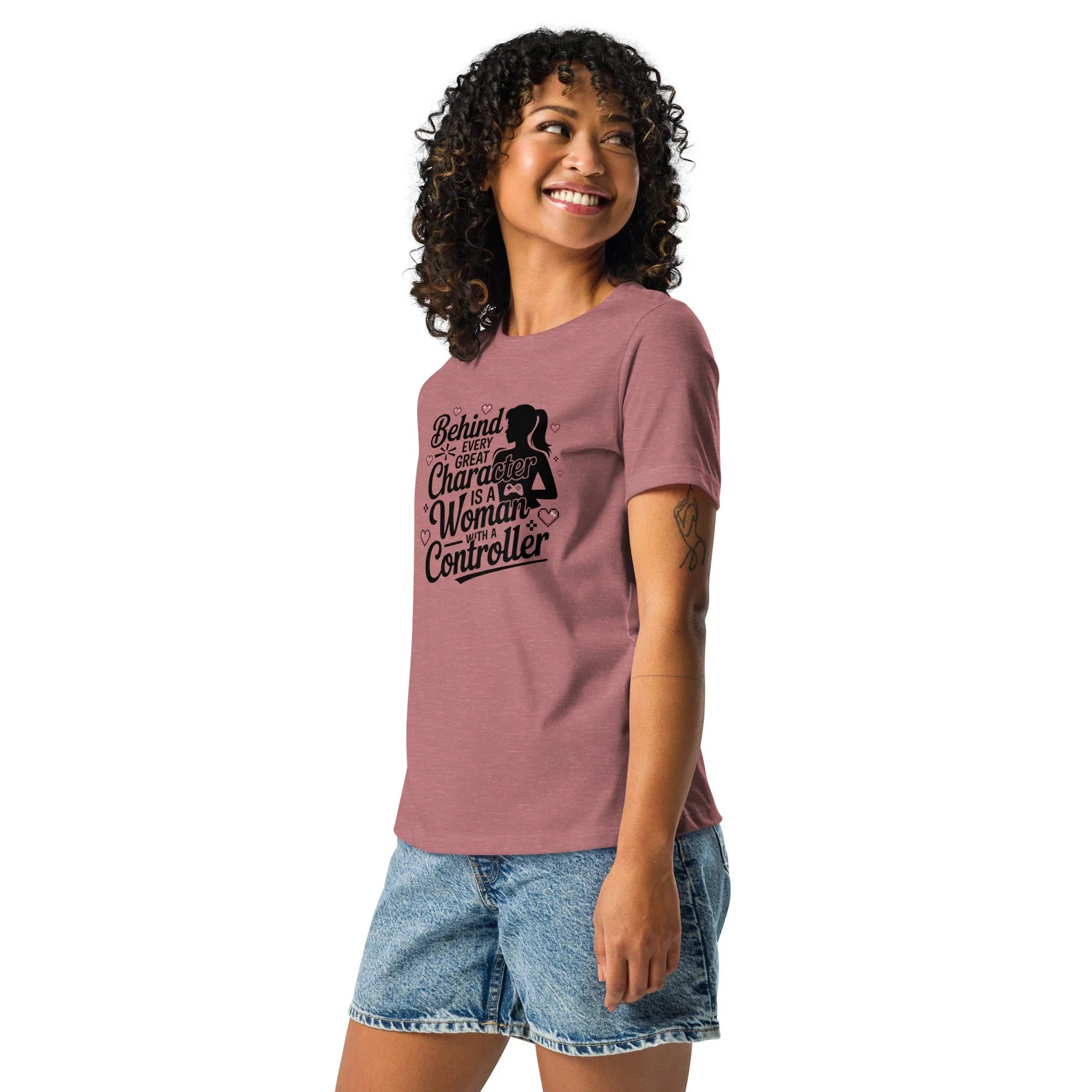 Behind Every Great Character Tee – Gamer Girl Shirt - RaZits