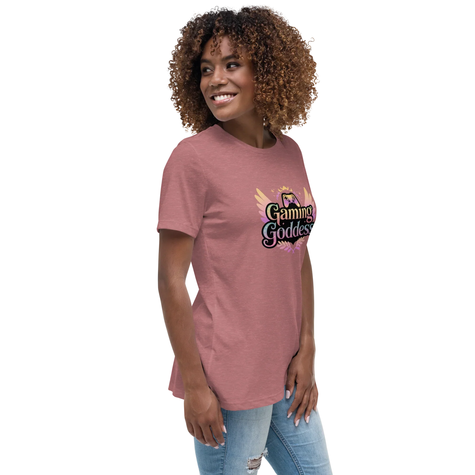 Gaming Goddess Tee – Winged Gamer Girl Shirt - RaZits