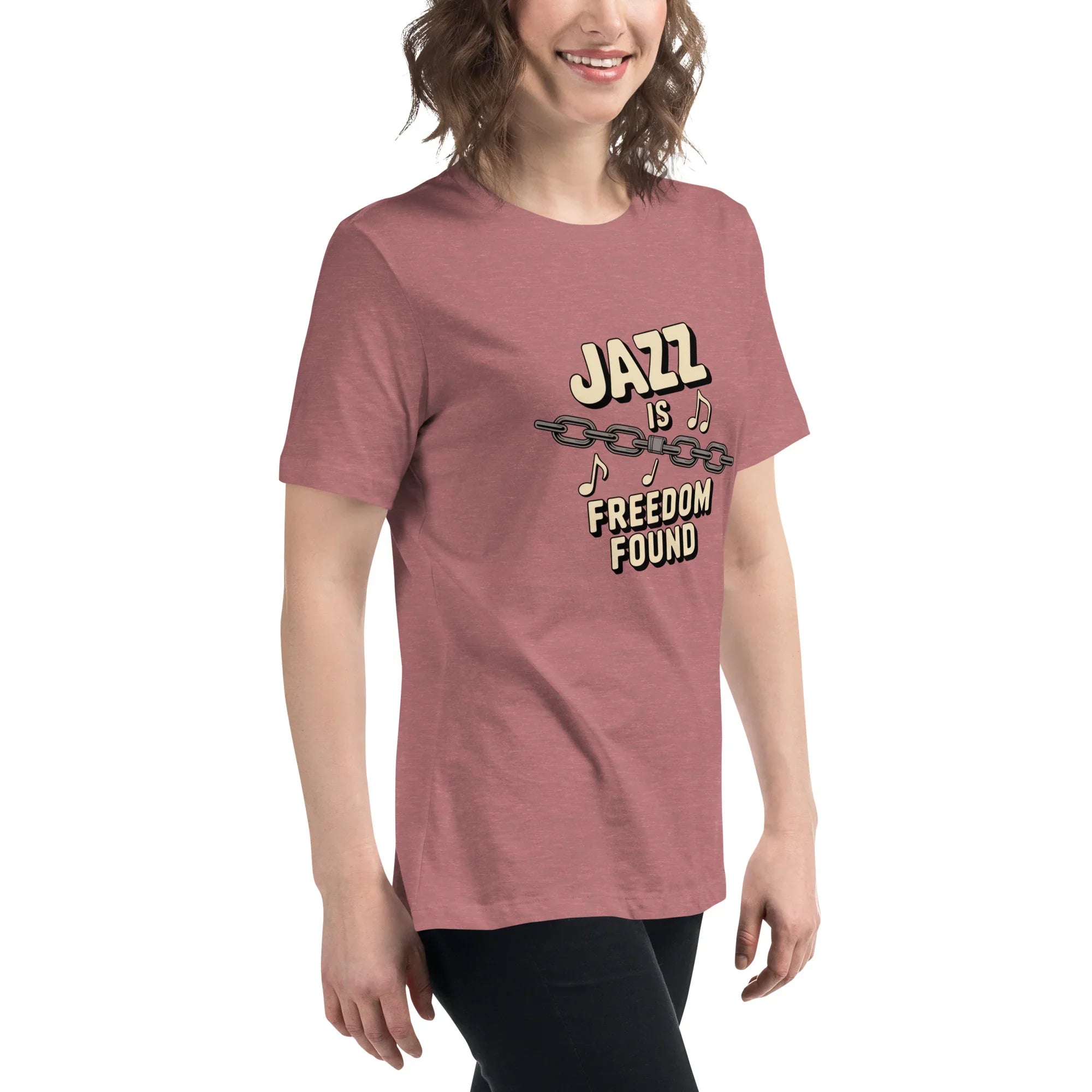 Jazz Is Freedom Found – Relaxed Fit Cotton Tee - RaZits