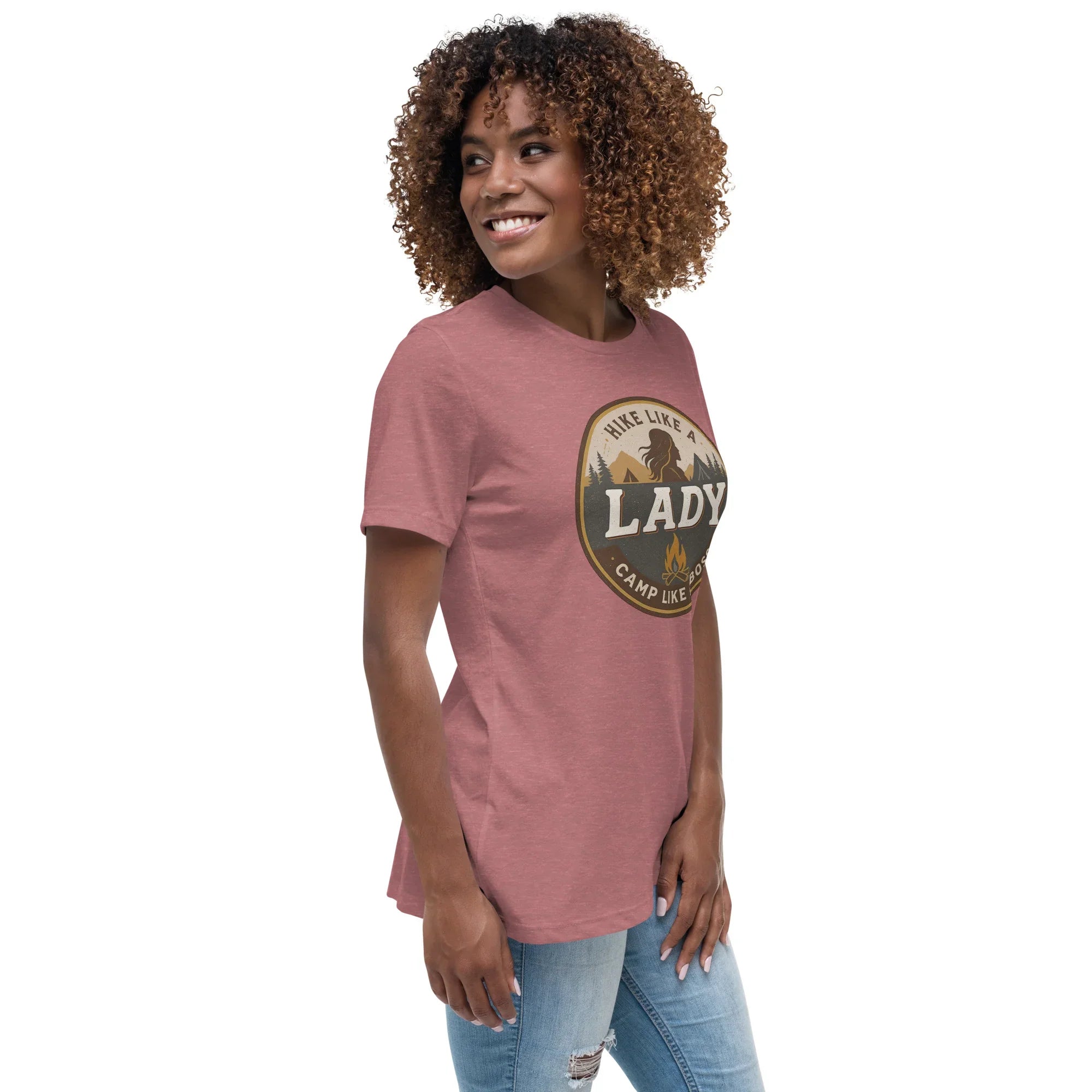 Camp Like a Boss Tee – Hike Like a Lady Graphic Shirt - RaZits