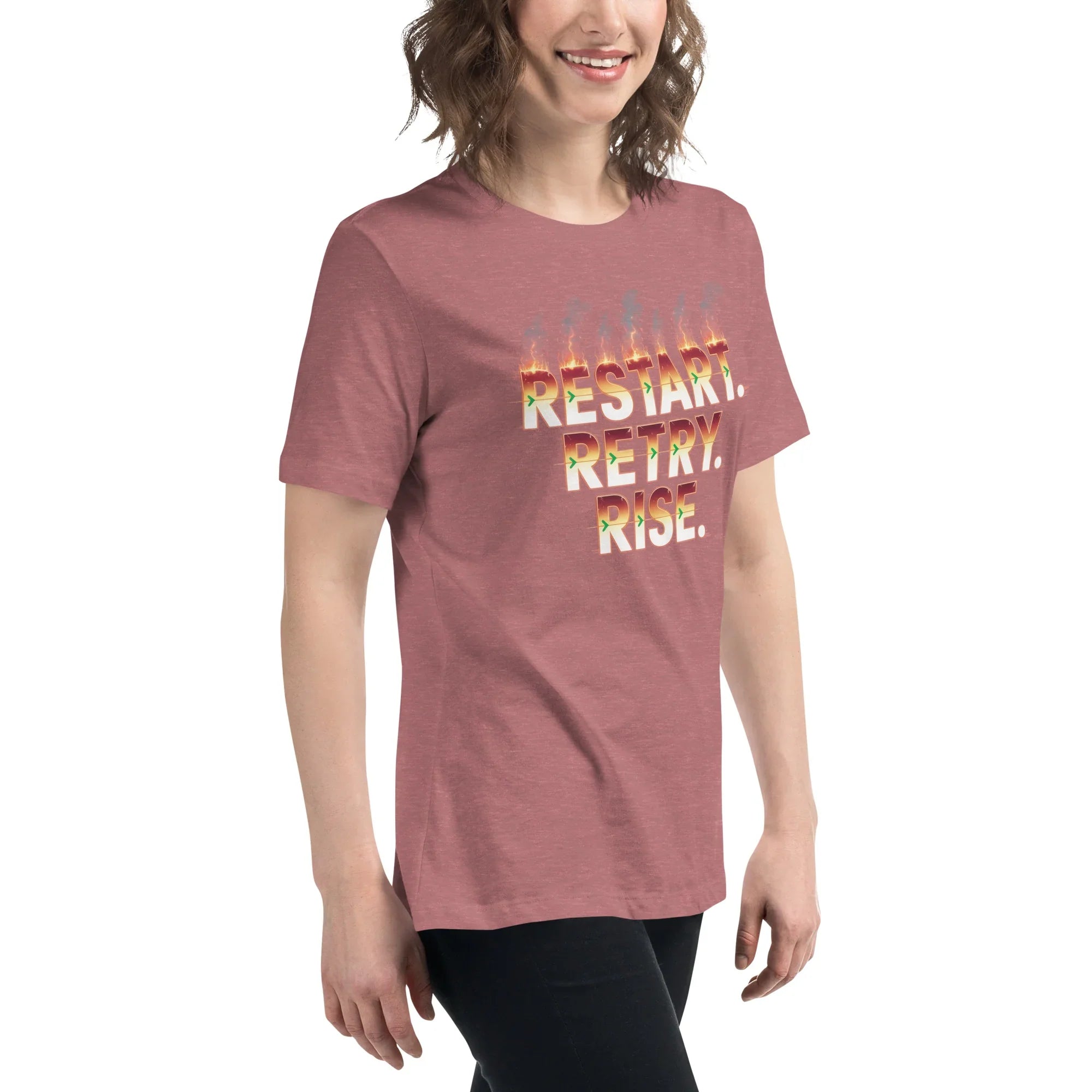 Restart Retry Rise - Rogue Like Action T-Shirt - RaZits