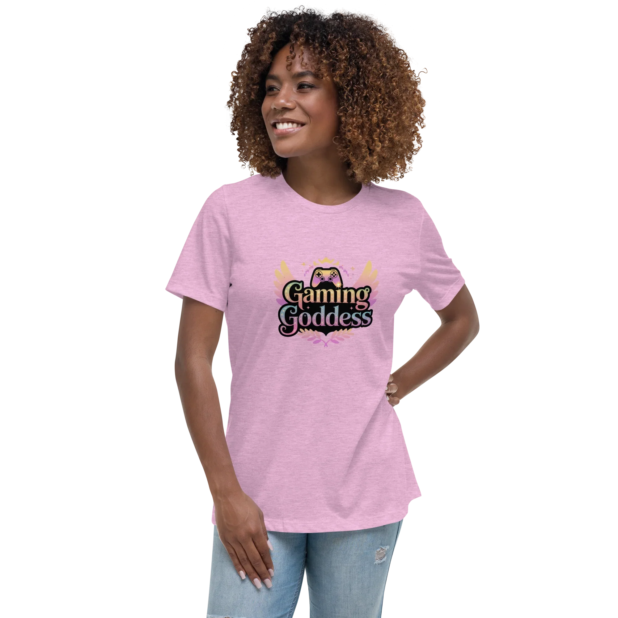 Gaming Goddess Tee – Winged Gamer Girl Shirt - RaZits