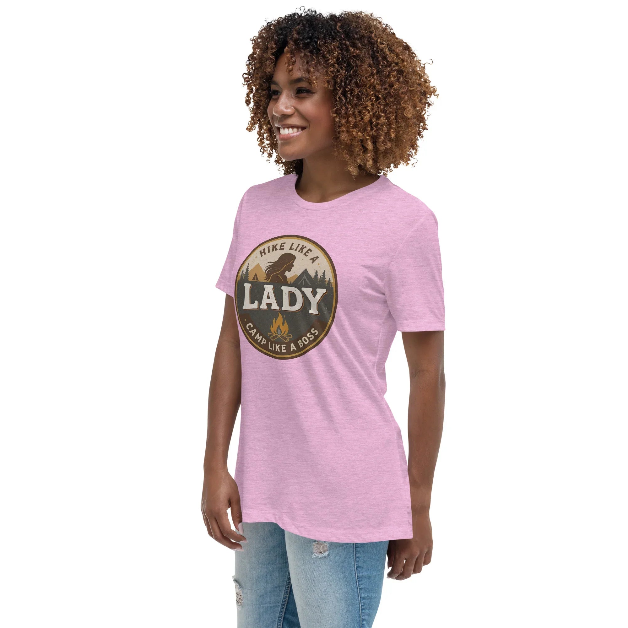 Camp Like a Boss Tee – Hike Like a Lady Graphic Shirt - RaZits
