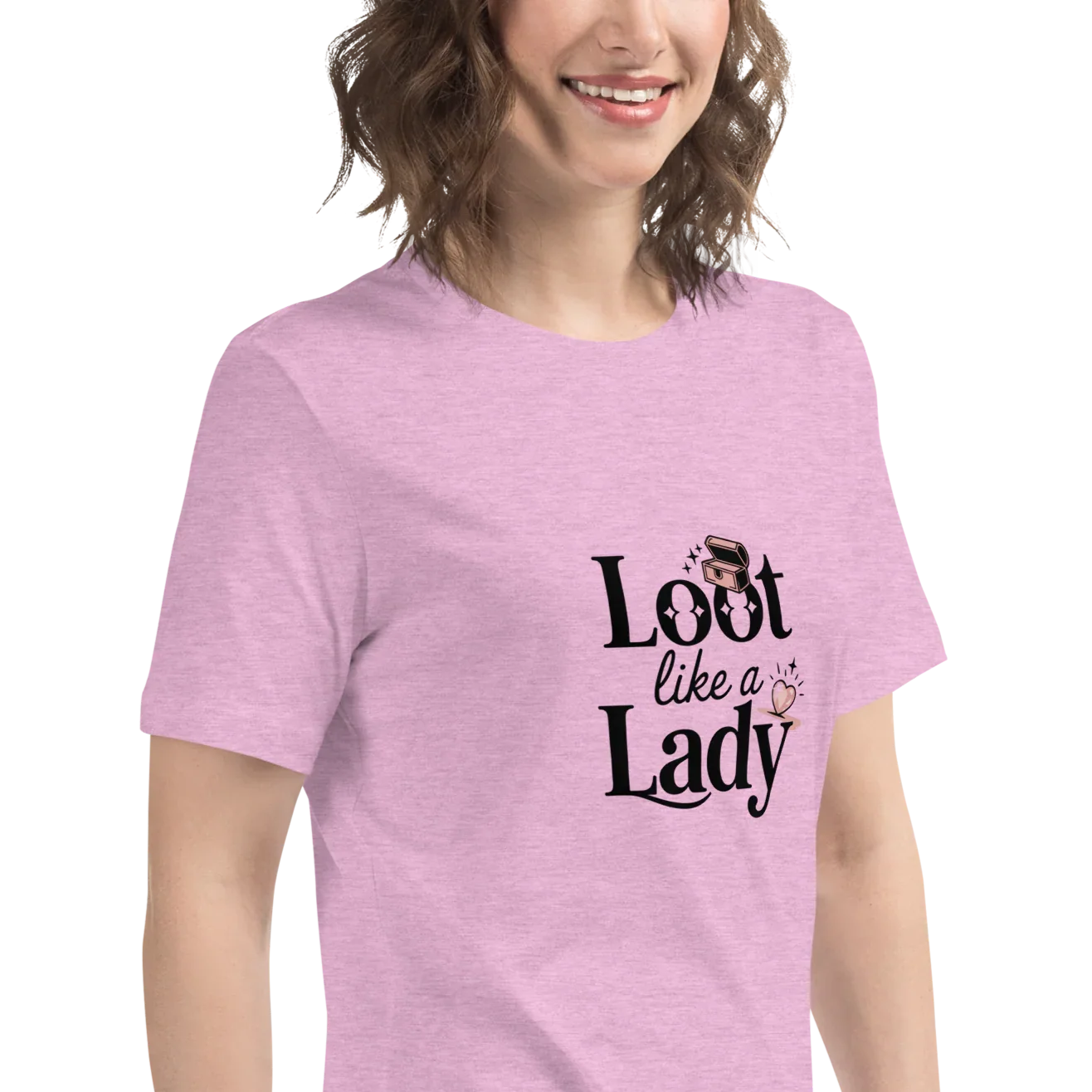 Loot Like a Lady Shirt – Red Gamer Girl Tee - RaZits