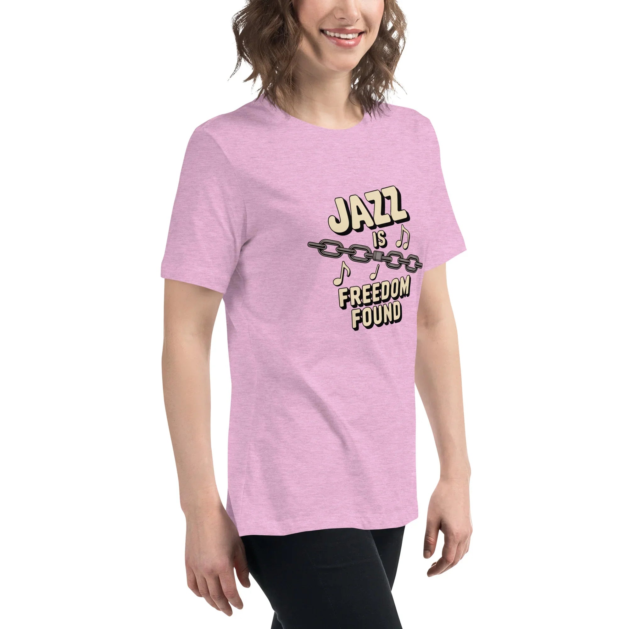 Jazz Is Freedom Found – Relaxed Fit Cotton Tee - RaZits