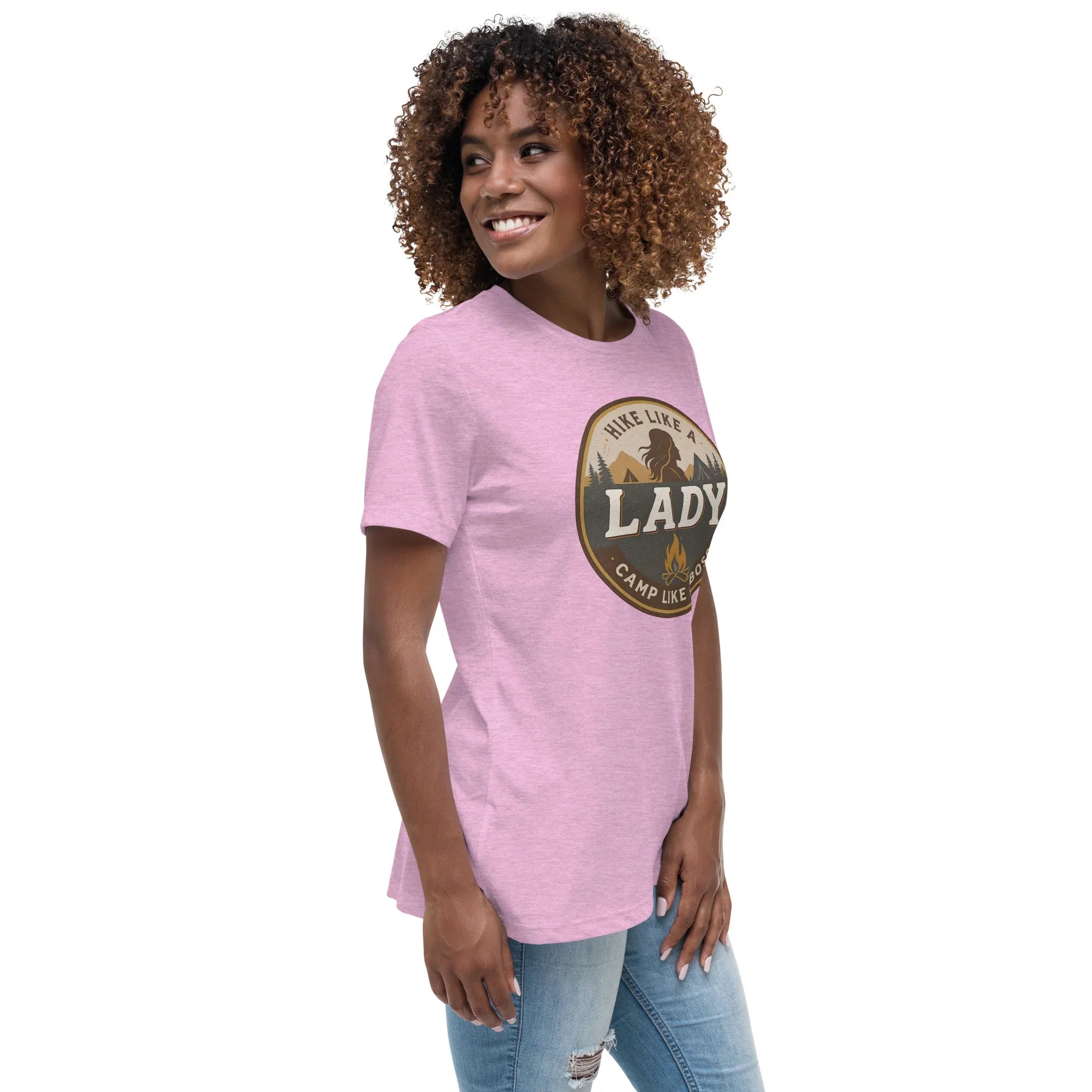 Camp Like a Boss Tee – Hike Like a Lady Graphic Shirt - RaZits
