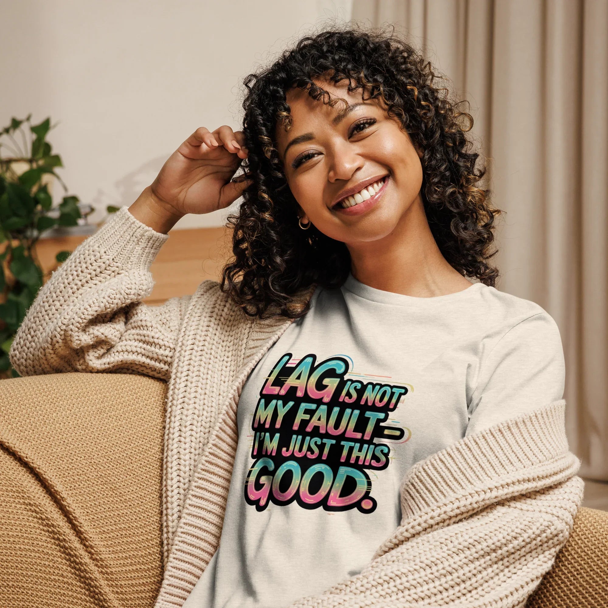 Lag Is Not My Fault Shirt – Funny Gamer Girl Tee - RaZits