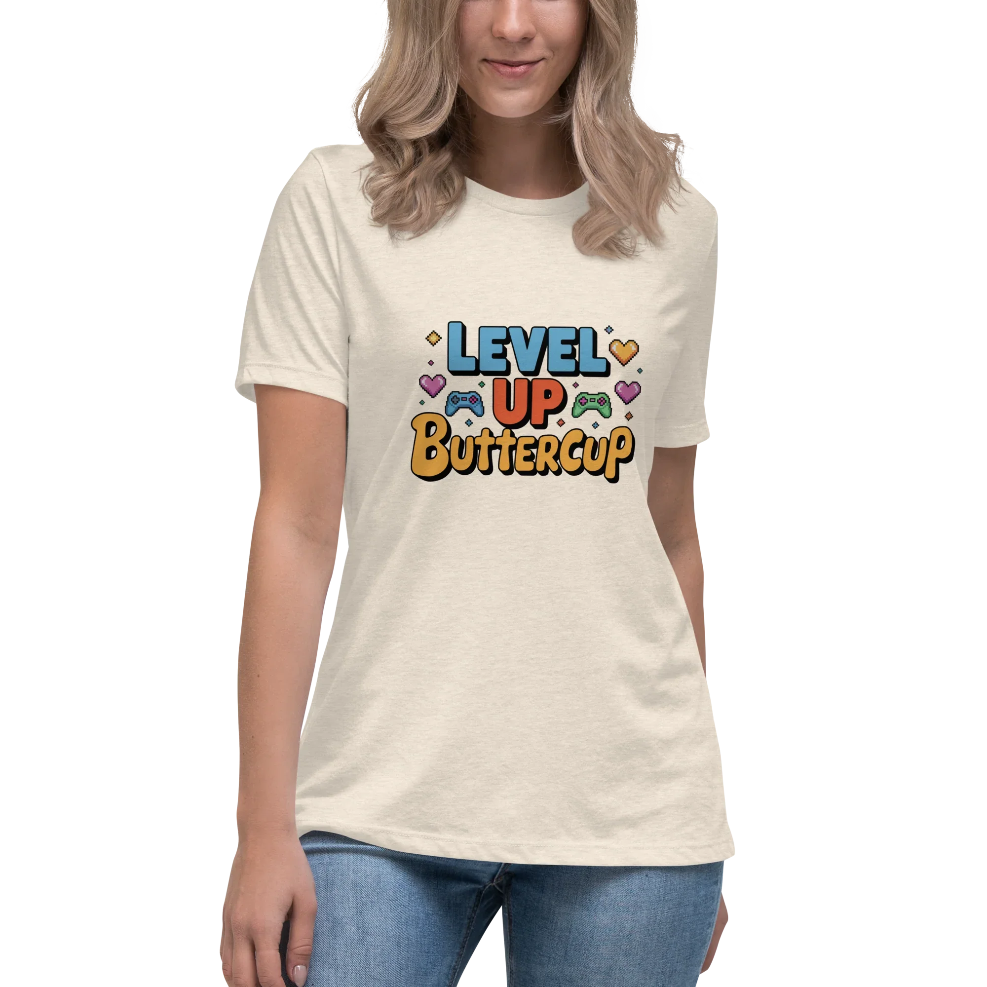 Level Up Buttercup Shirt – Cute Gamer Girl Tee - RaZits