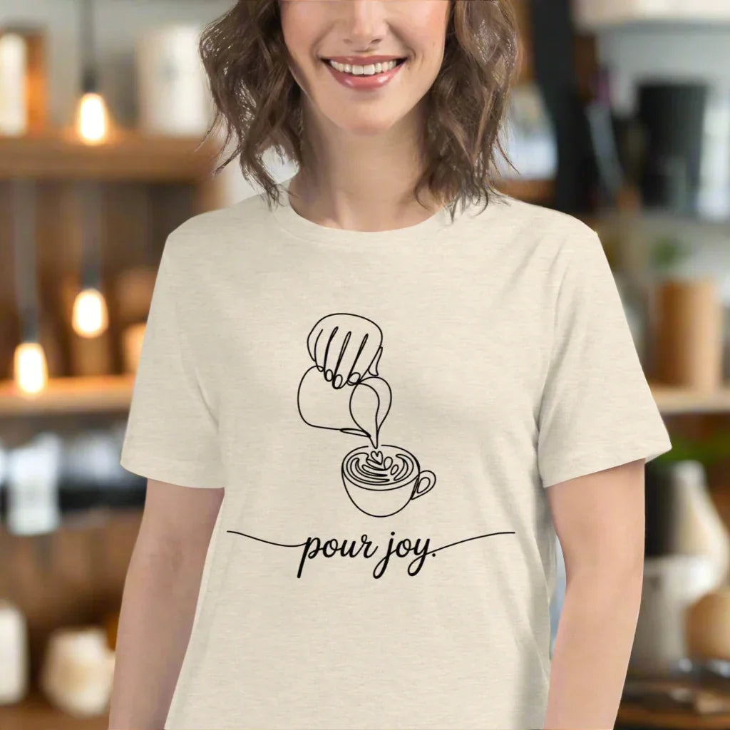 Pour Joy Latte Art Tee - RaZits
