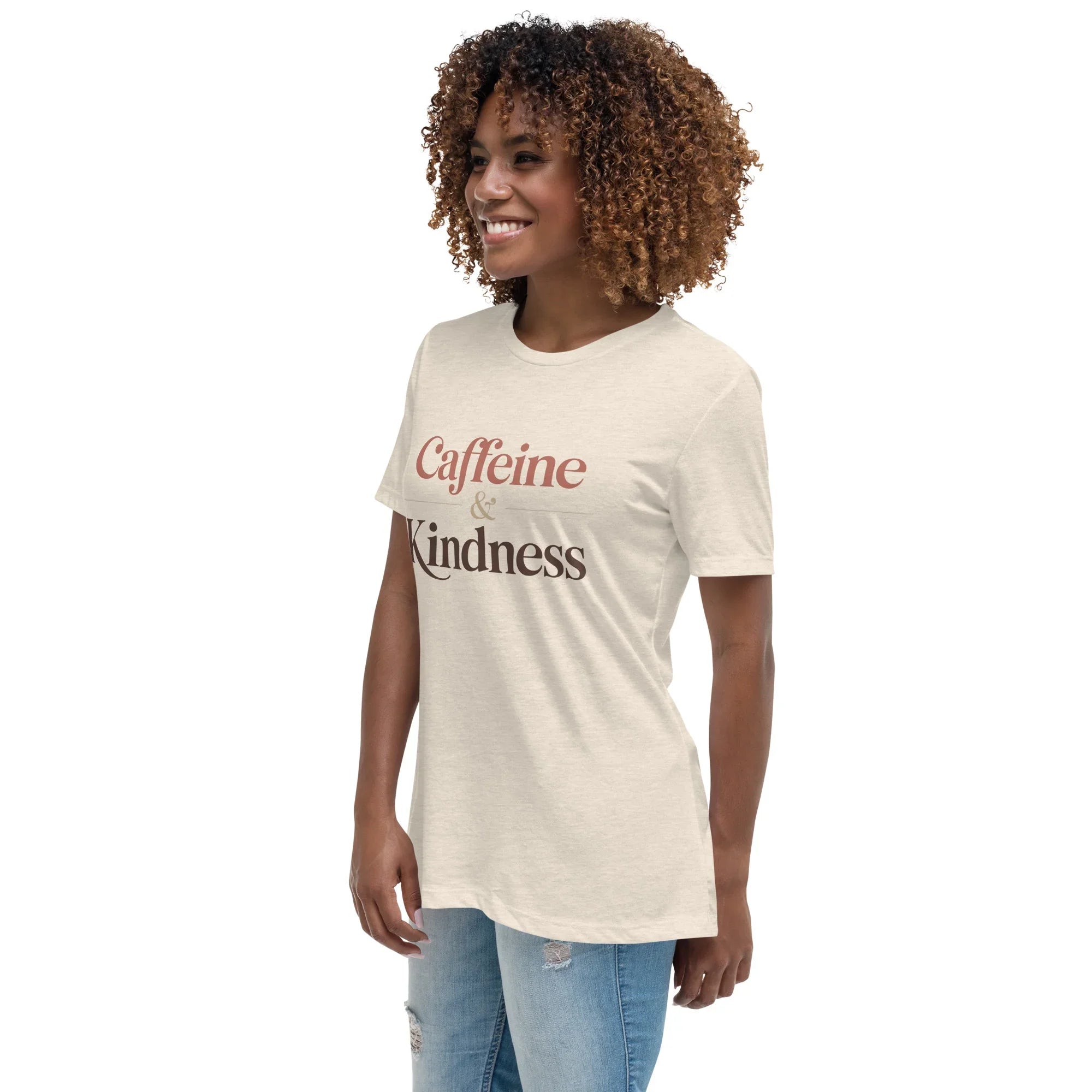 Caffeine & Kindness Minimalist Tee - RaZits