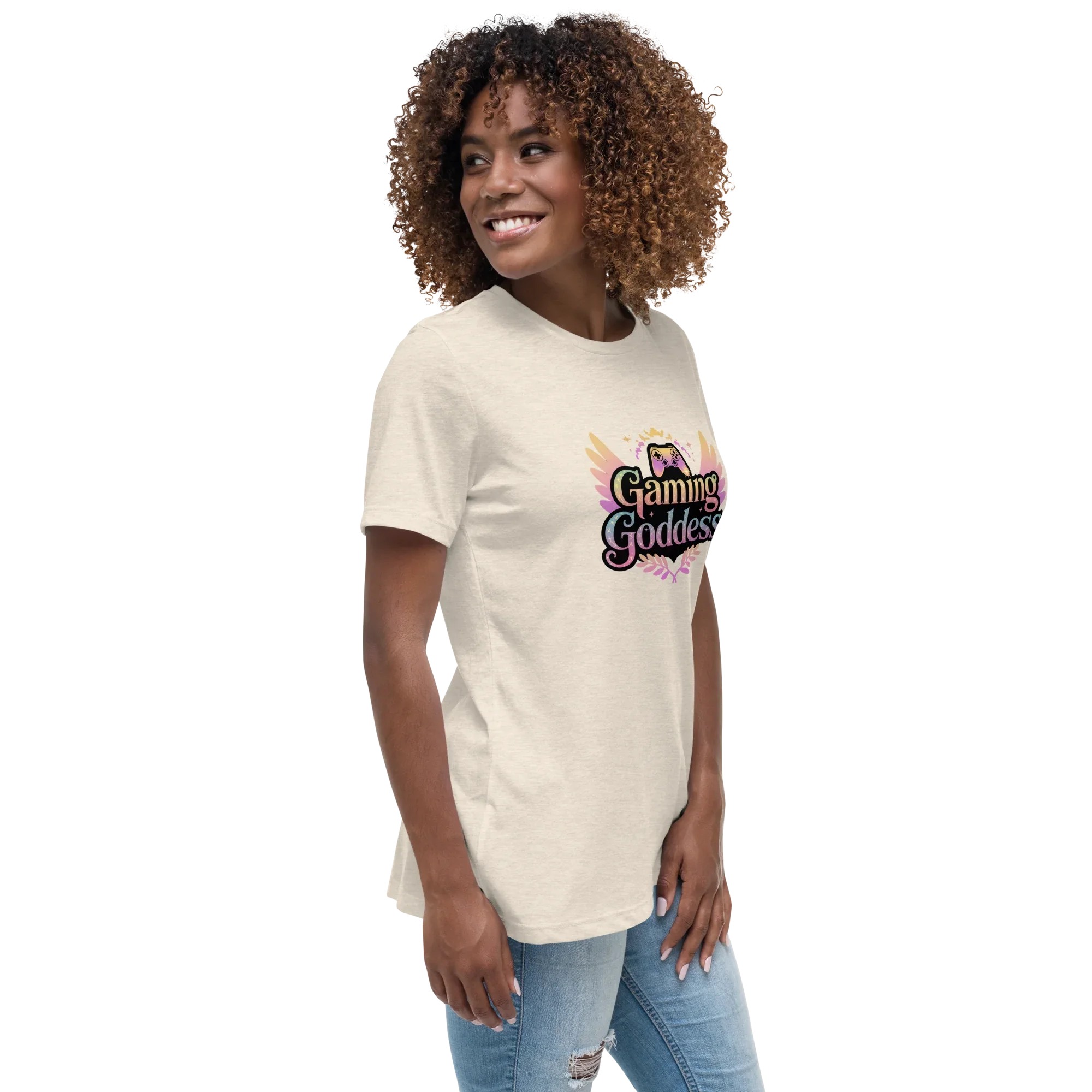 Gaming Goddess Tee – Winged Gamer Girl Shirt - RaZits