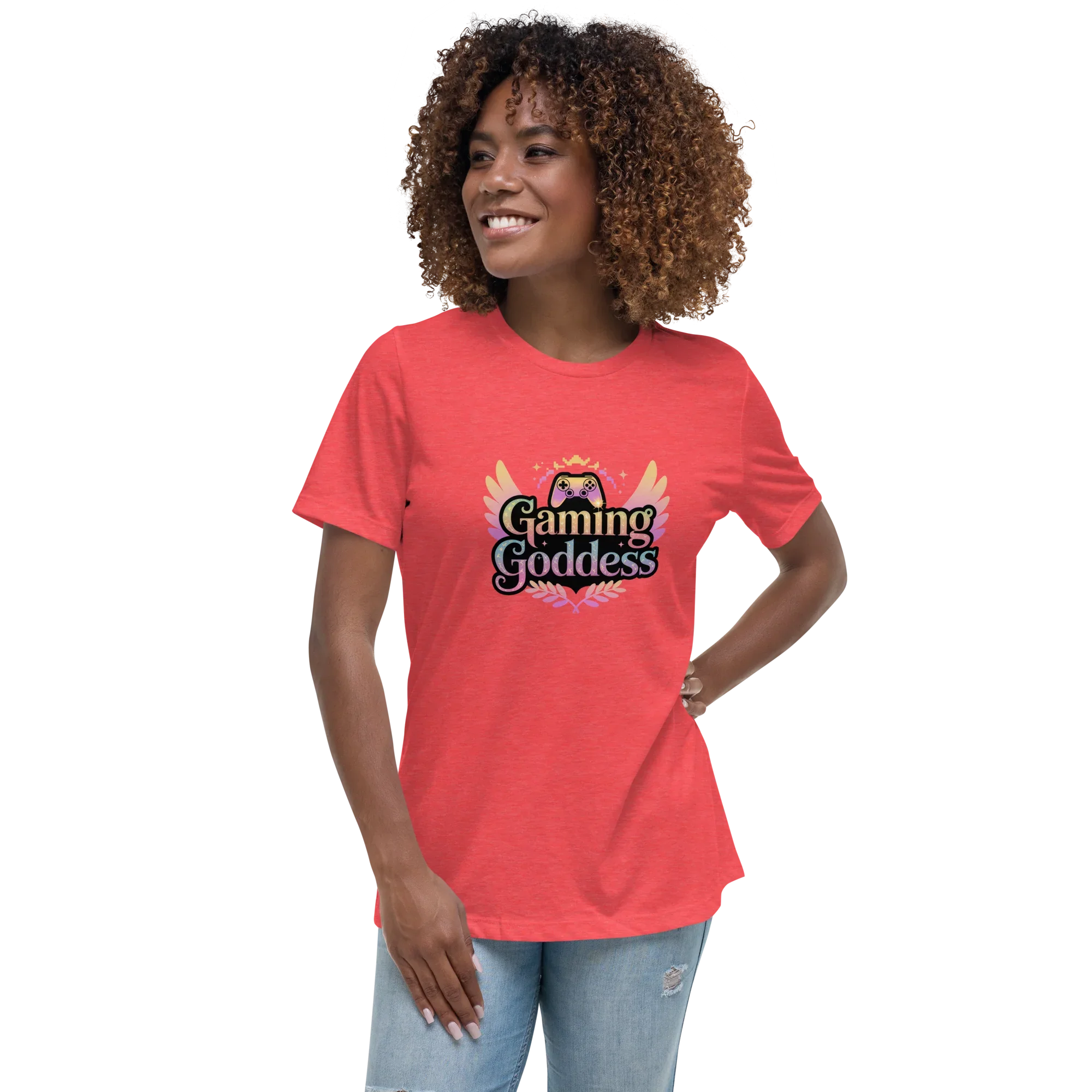 Gaming Goddess Tee – Winged Gamer Girl Shirt - RaZits