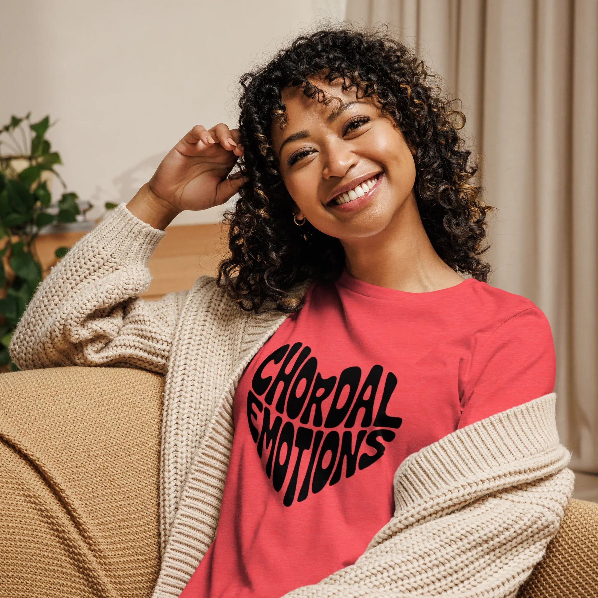 Chordal Emotions Groovy Heart Tee - RaZits