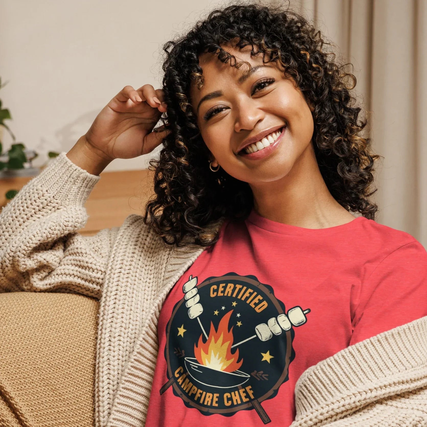 Powered by S’mores Tee – Marshmallow Camping Shirt - RaZits