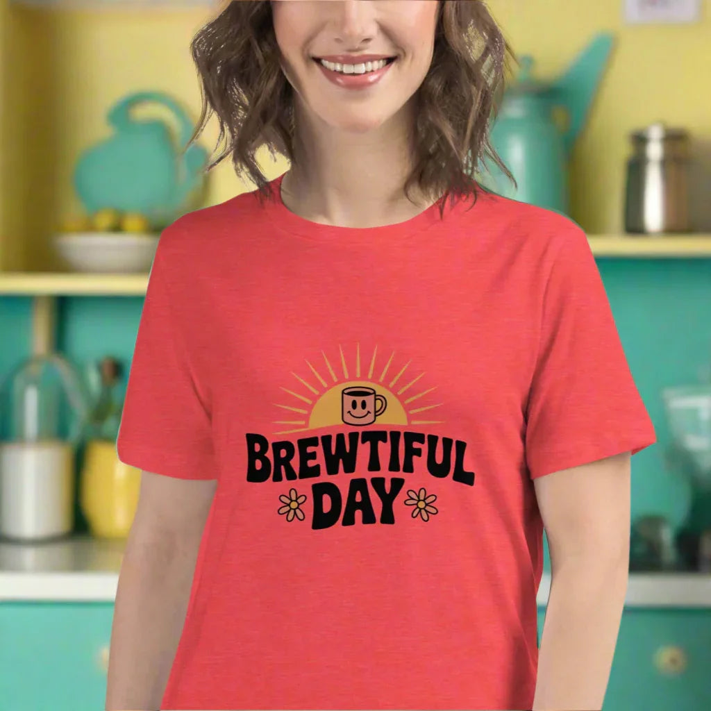 Brewtiful Day Sunrise Coffee Tee - RaZits