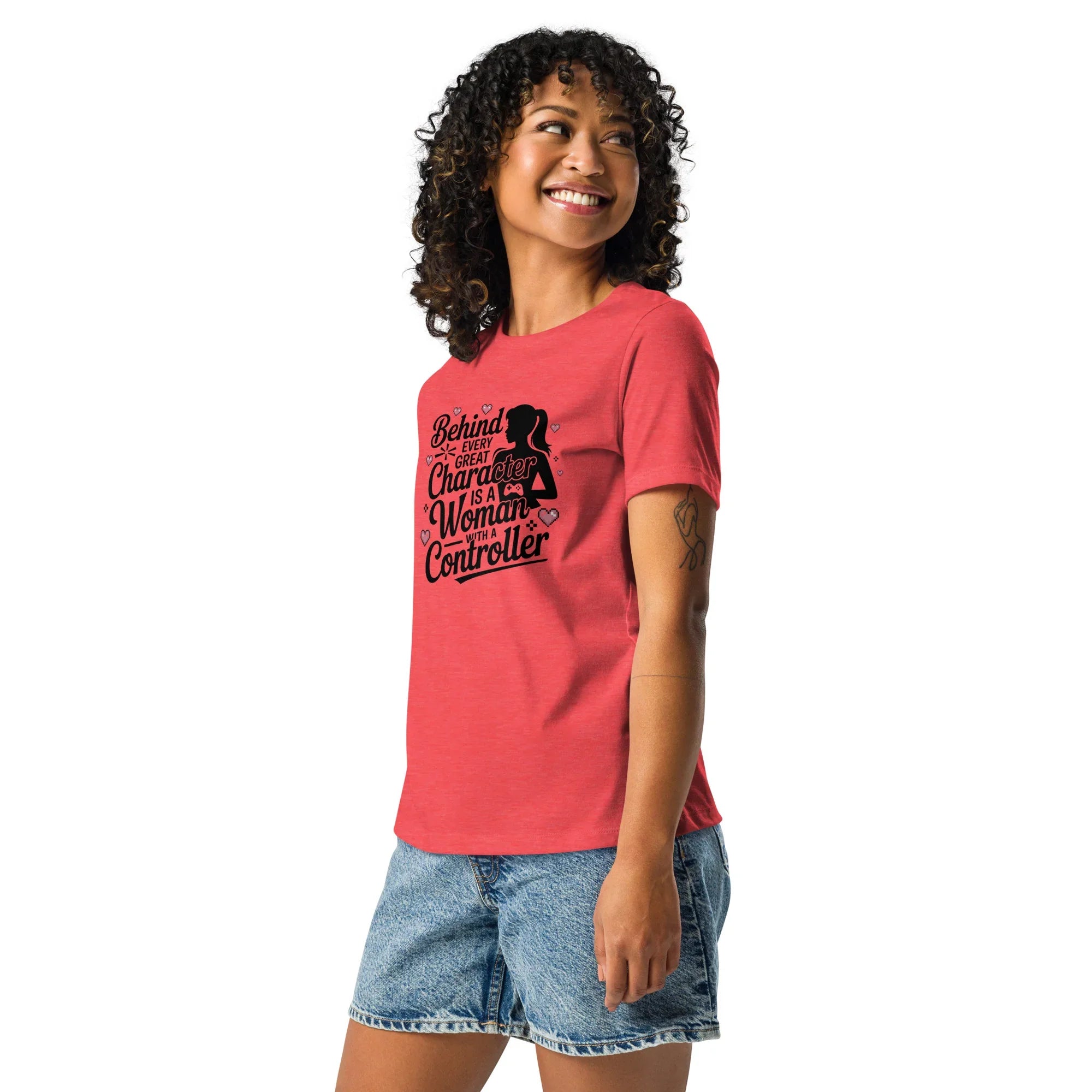 Behind Every Great Character Tee – Gamer Girl Shirt - RaZits