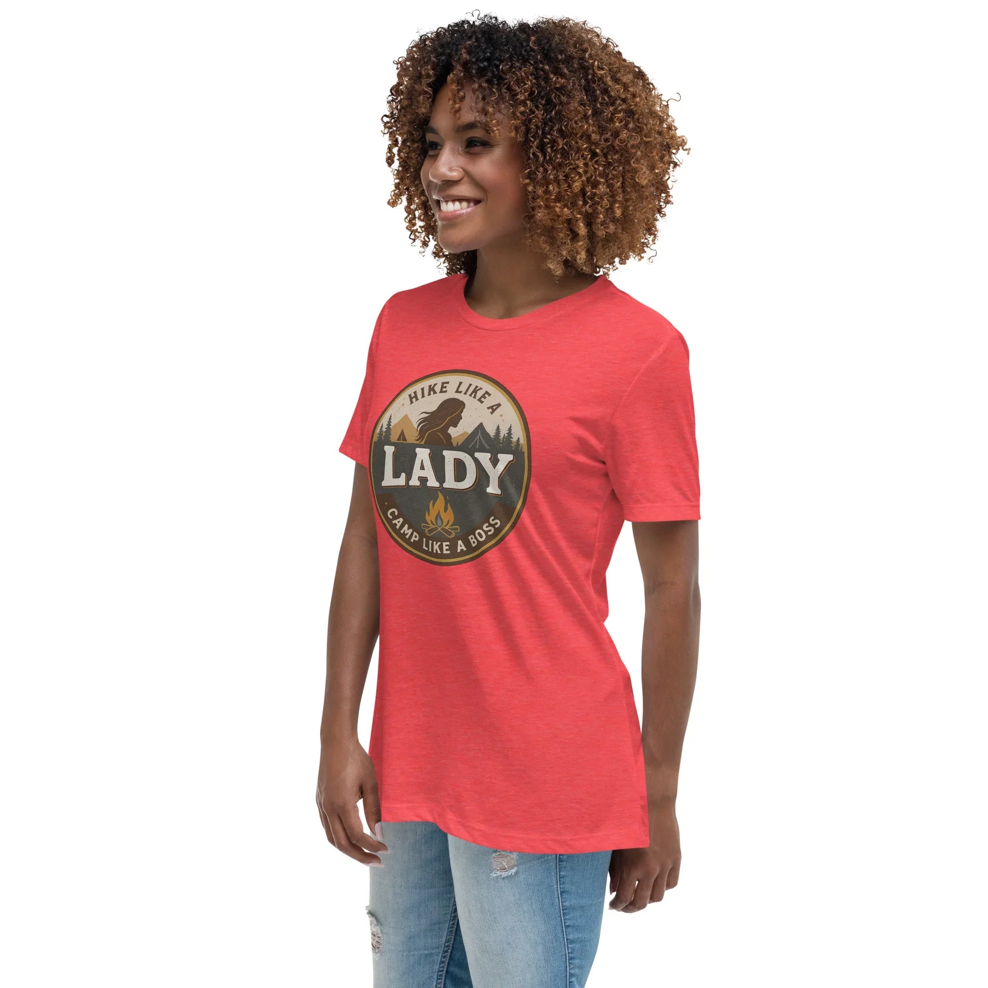 Camp Like a Boss Tee – Hike Like a Lady Graphic Shirt - RaZits