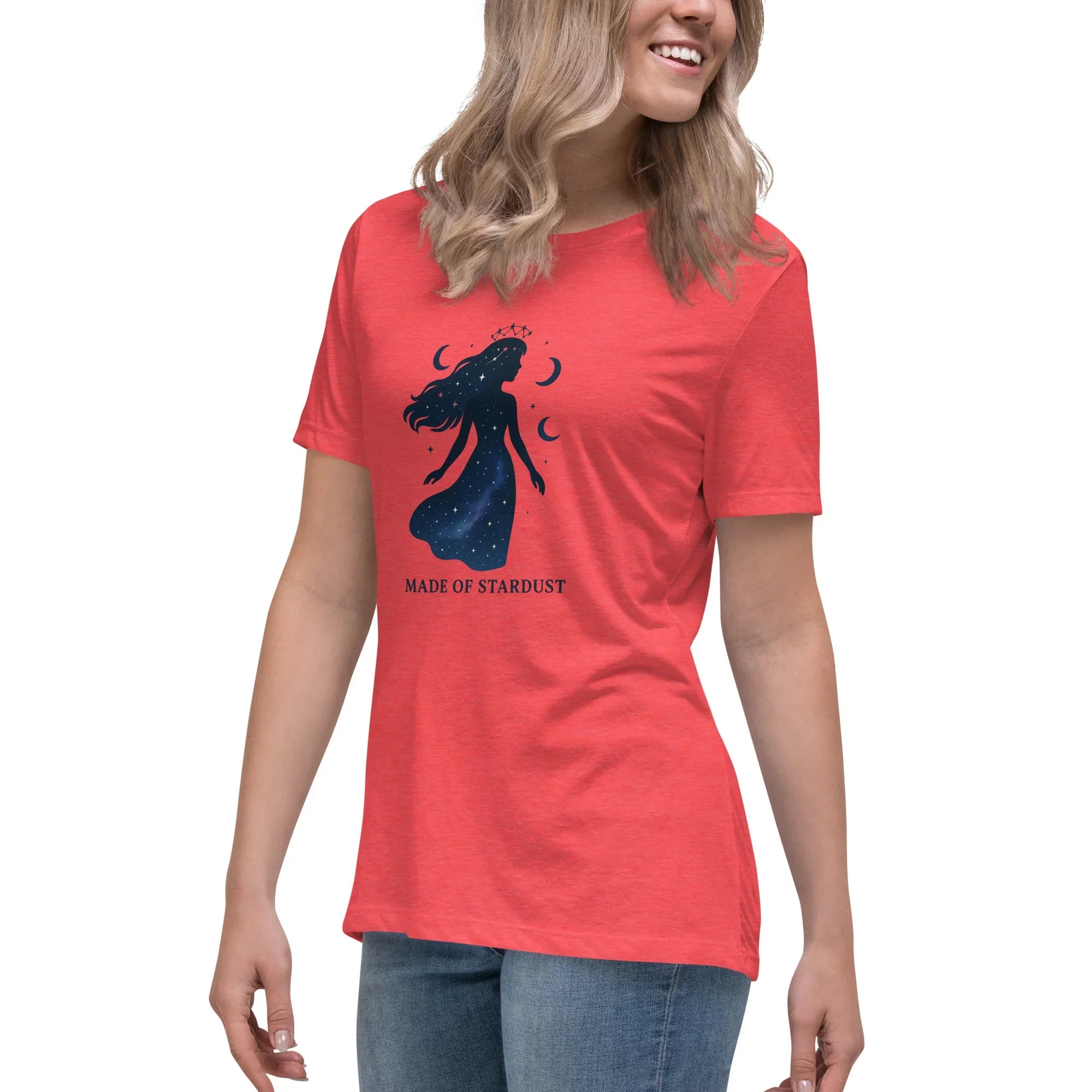 Made of Stardust T-Shirt – Cosmic Goddess Silhouette - RaZits