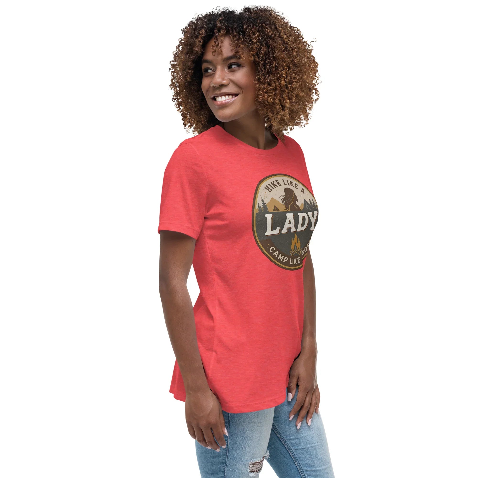 Camp Like a Boss Tee – Hike Like a Lady Graphic Shirt - RaZits