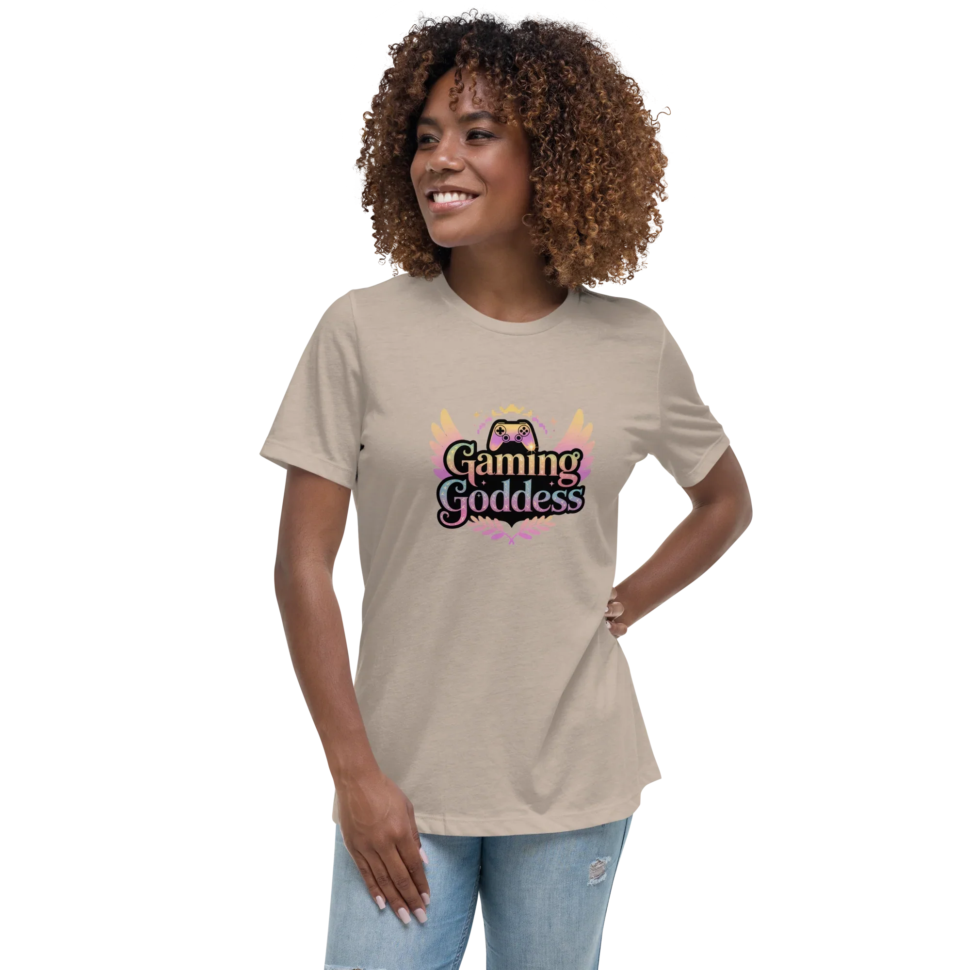 Gaming Goddess Tee – Winged Gamer Girl Shirt - RaZits