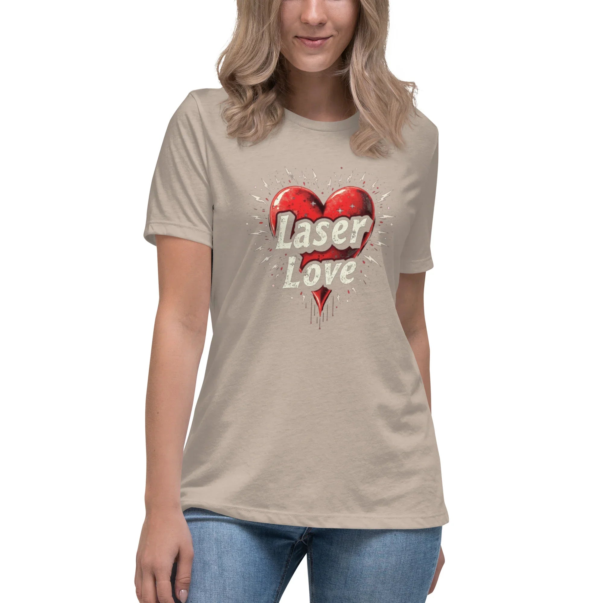 Laser Love Tee – Neon Pink Digital Art Shirt - RaZits