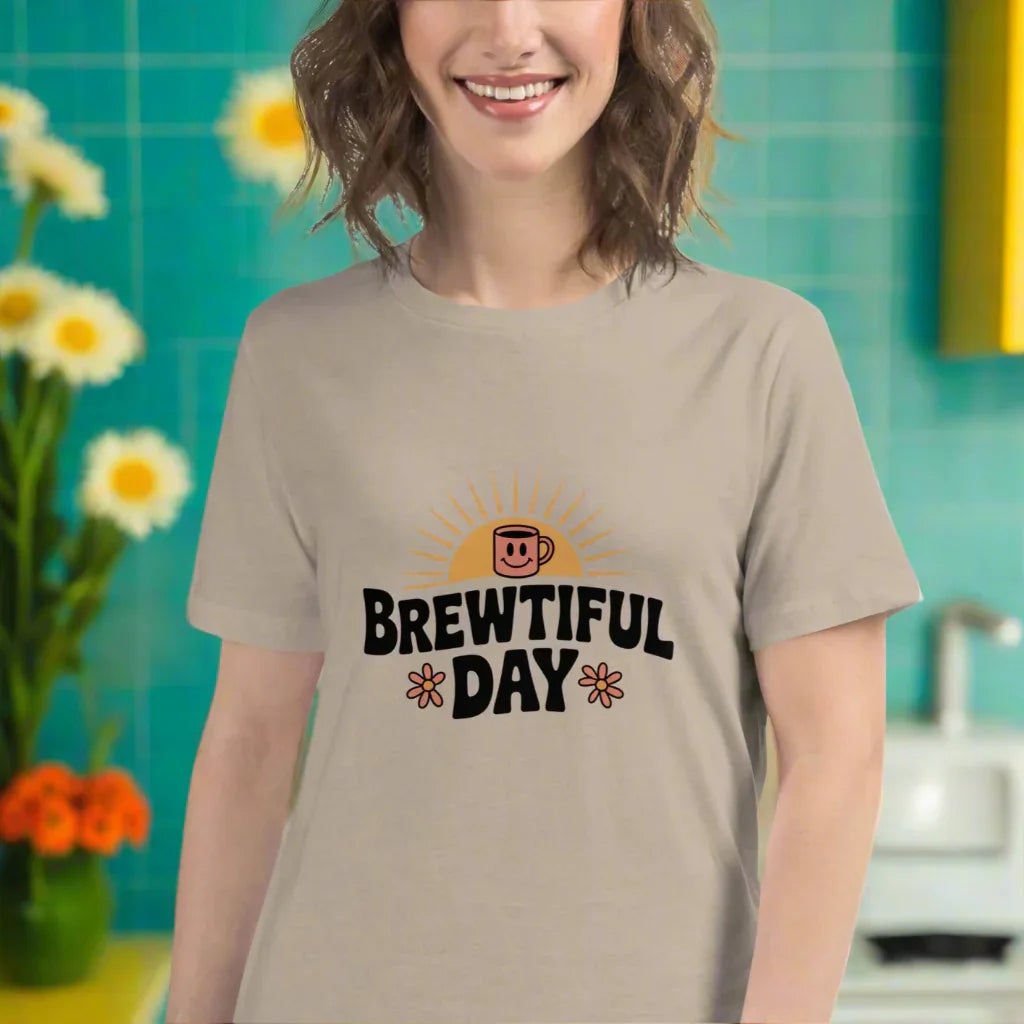 Brewtiful Day Sunrise Coffee Tee - RaZits