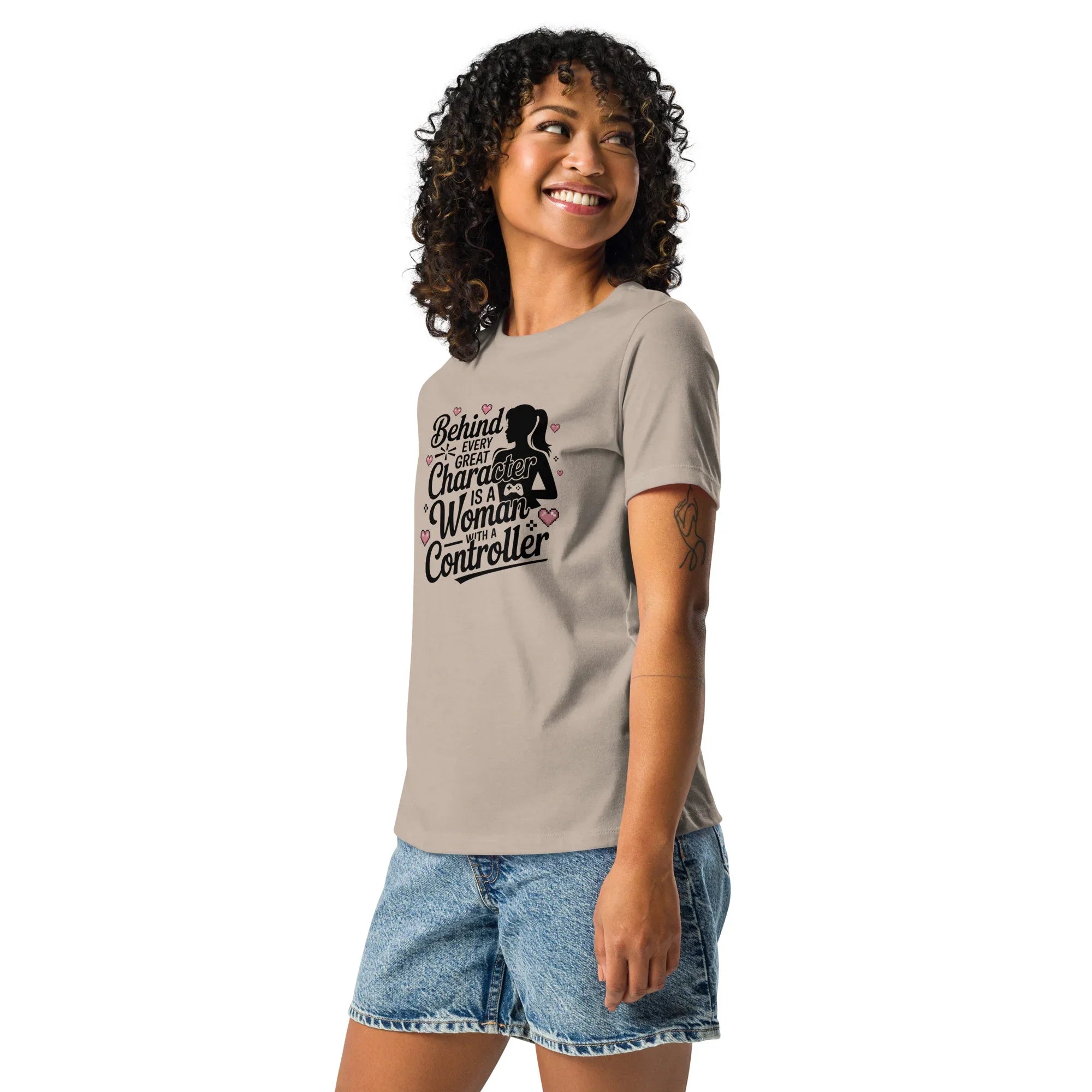 Behind Every Great Character Tee – Gamer Girl Shirt - RaZits
