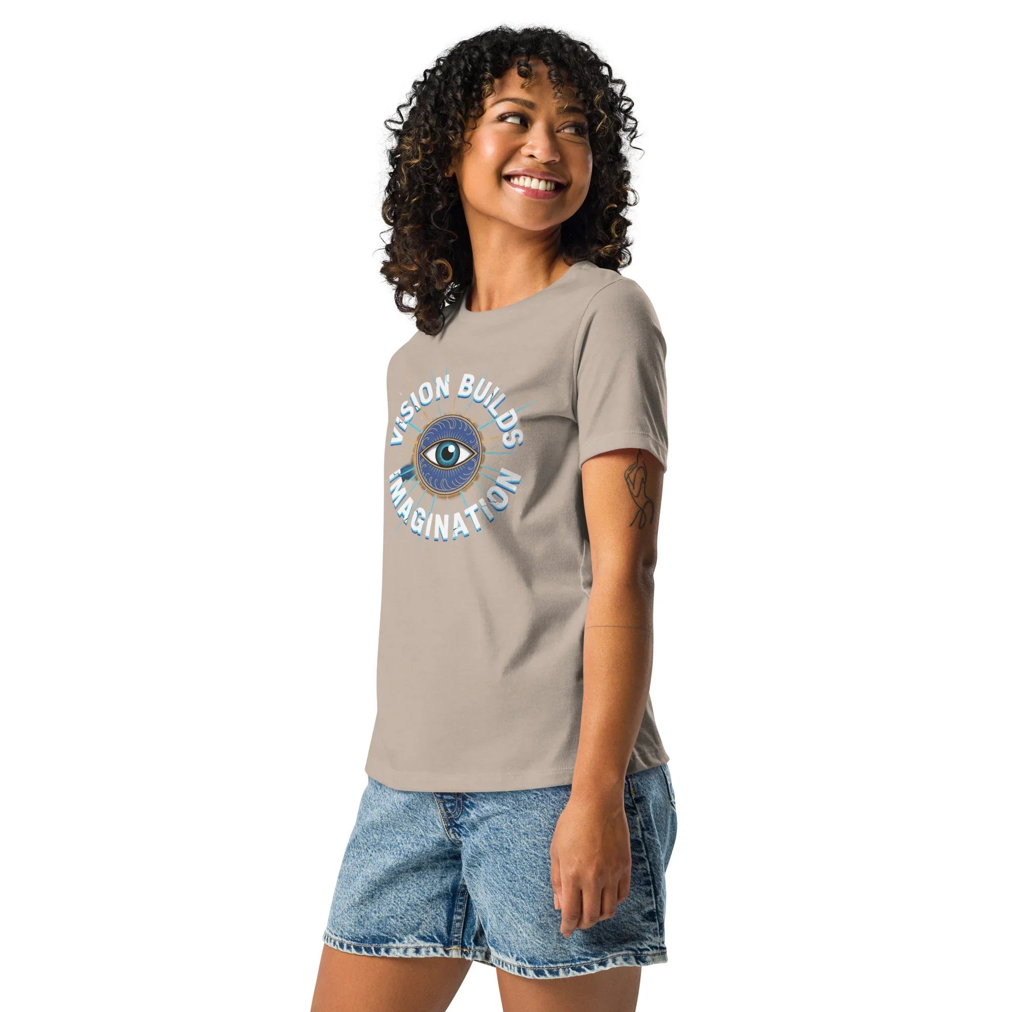 Vision Builds Imagination Shirt – Cosmic Eye Adventure Graphic Tee - RaZits
