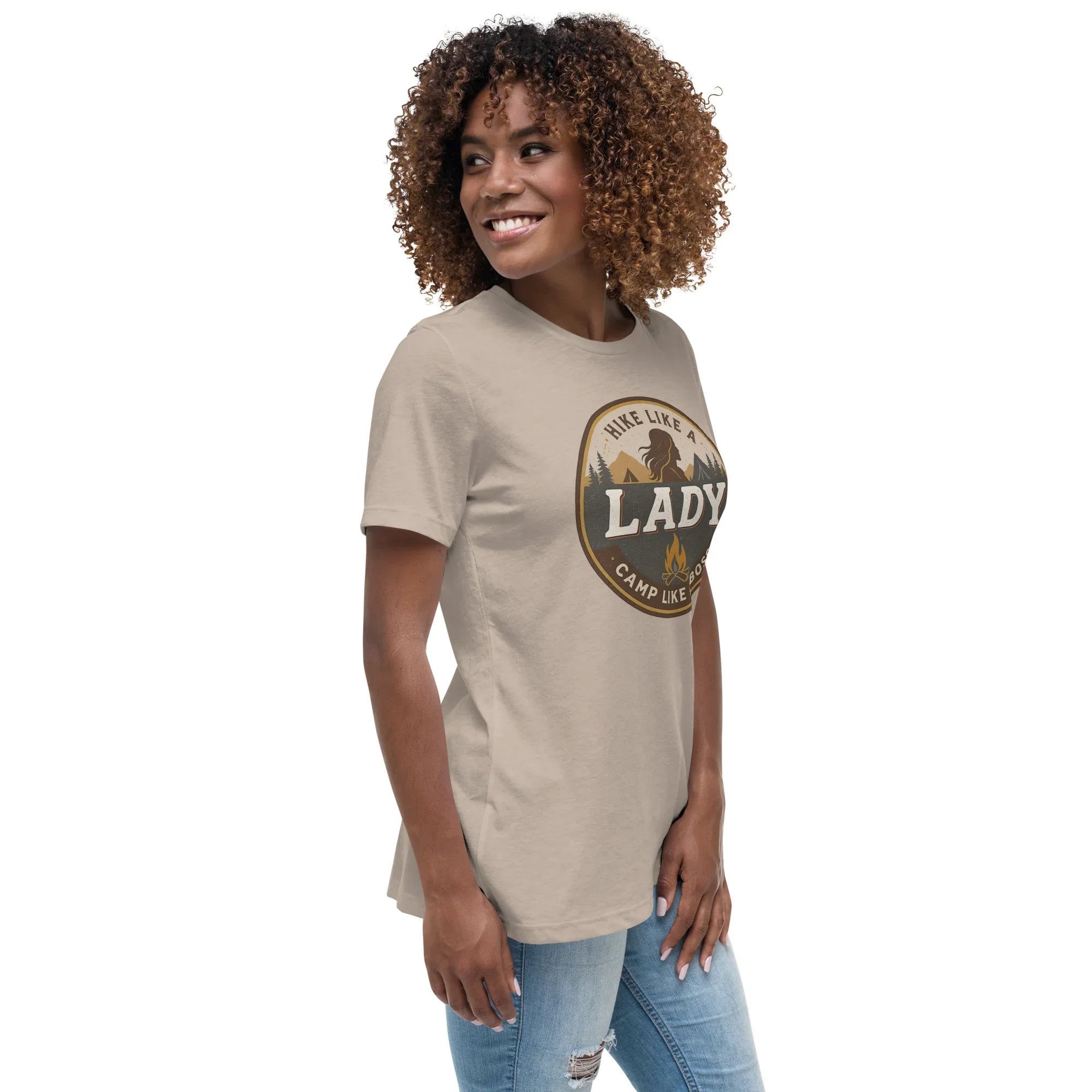 Camp Like a Boss Tee – Hike Like a Lady Graphic Shirt - RaZits