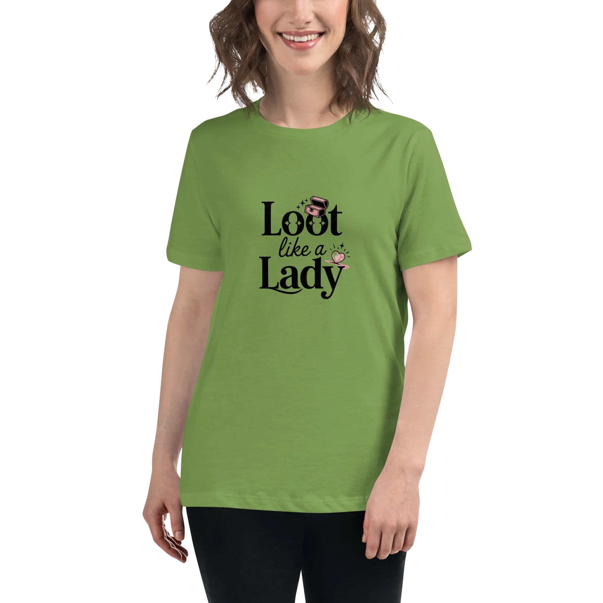 Loot Like a Lady Shirt – Red Gamer Girl Tee - RaZits