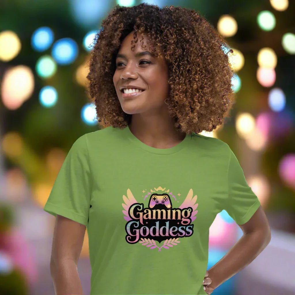 Gaming Goddess Tee – Winged Gamer Girl Shirt - RaZits