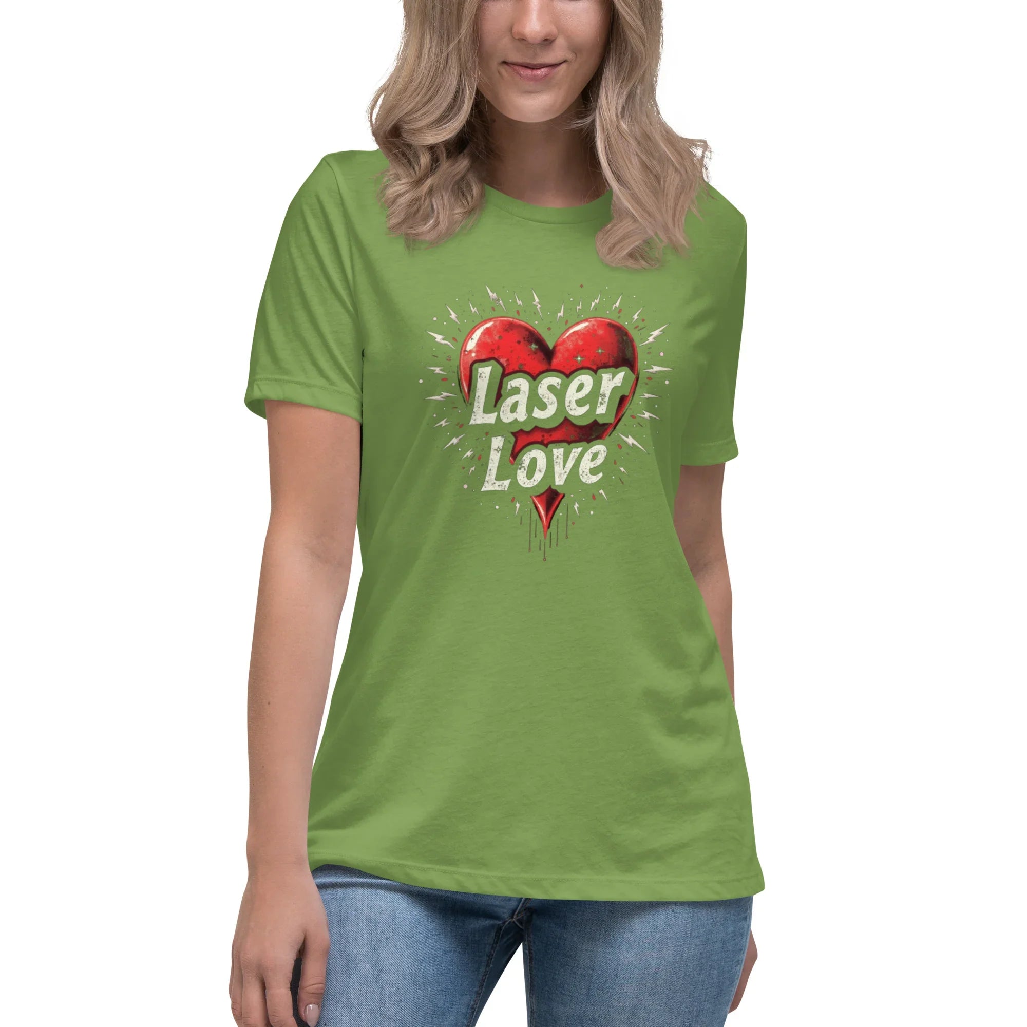 Laser Love Tee – Neon Pink Digital Art Shirt - RaZits