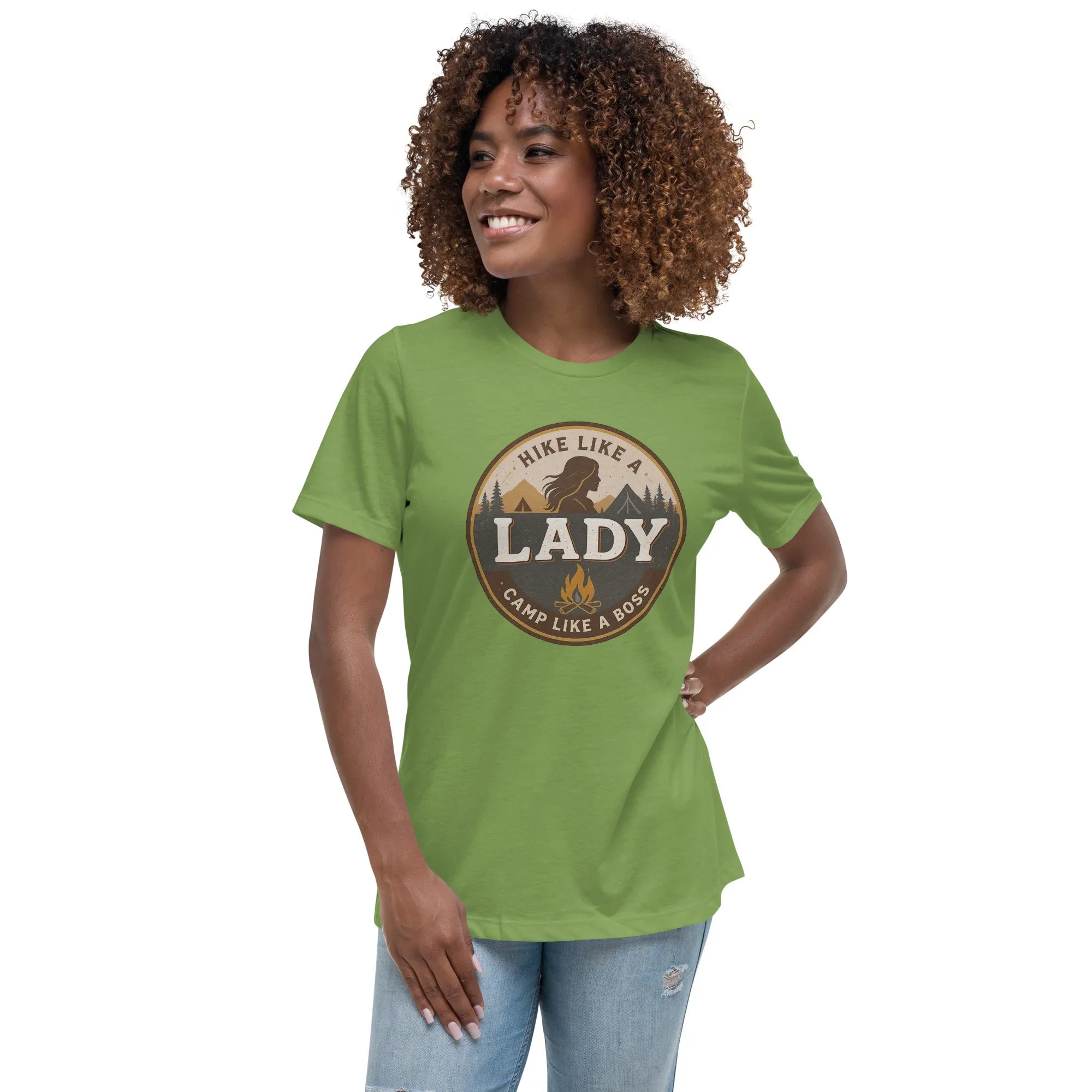 Camp Like a Boss Tee – Hike Like a Lady Graphic Shirt - RaZits
