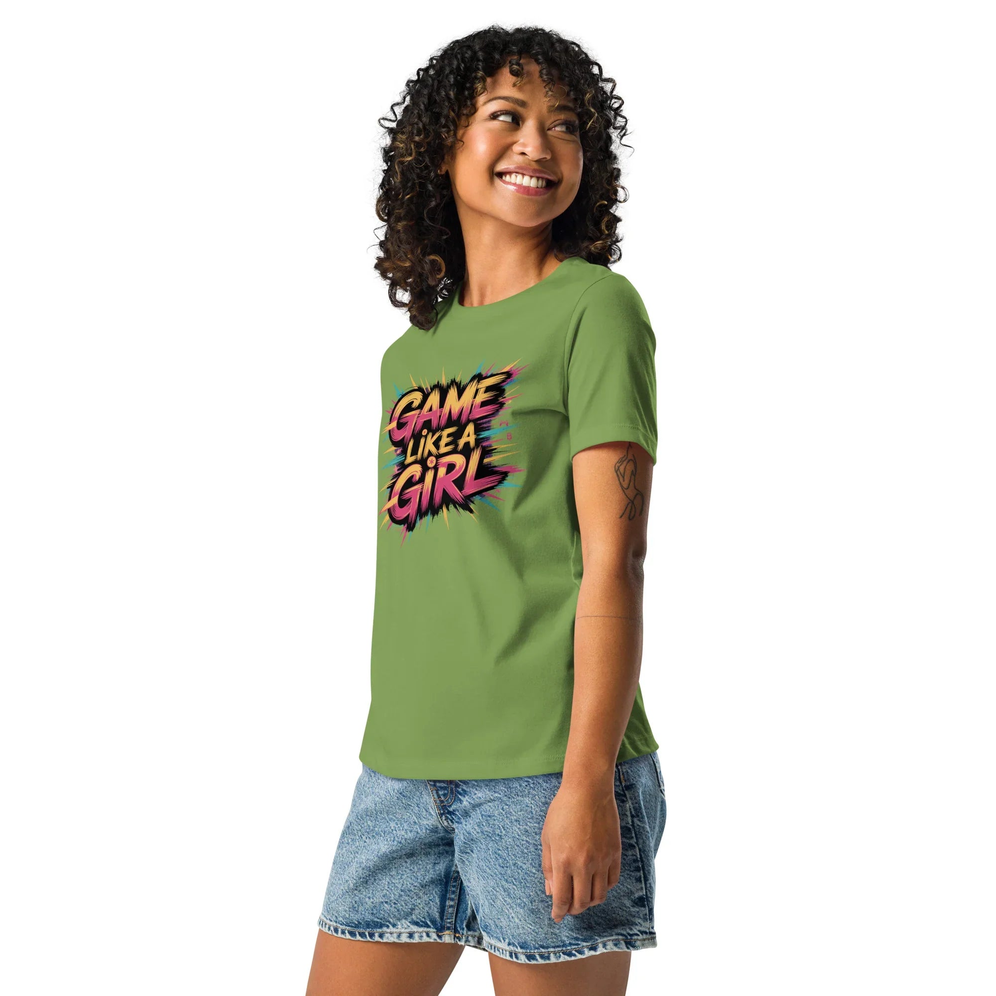 Game Like a Girl Shirt – Bold Neon Gamer Tee - RaZits