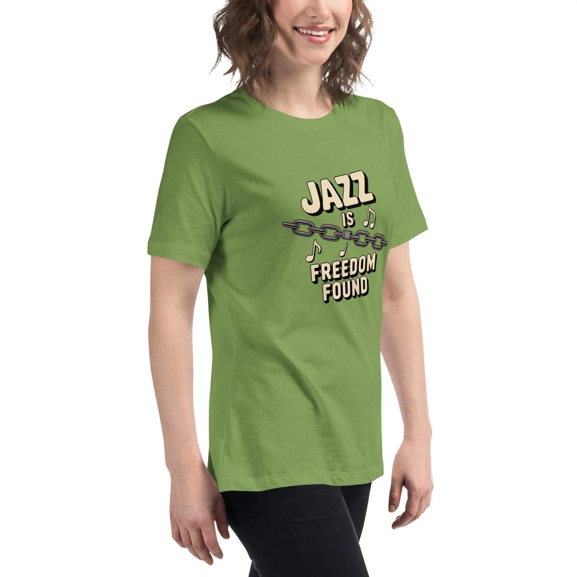 Jazz Is Freedom Found – Relaxed Fit Cotton Tee - RaZits
