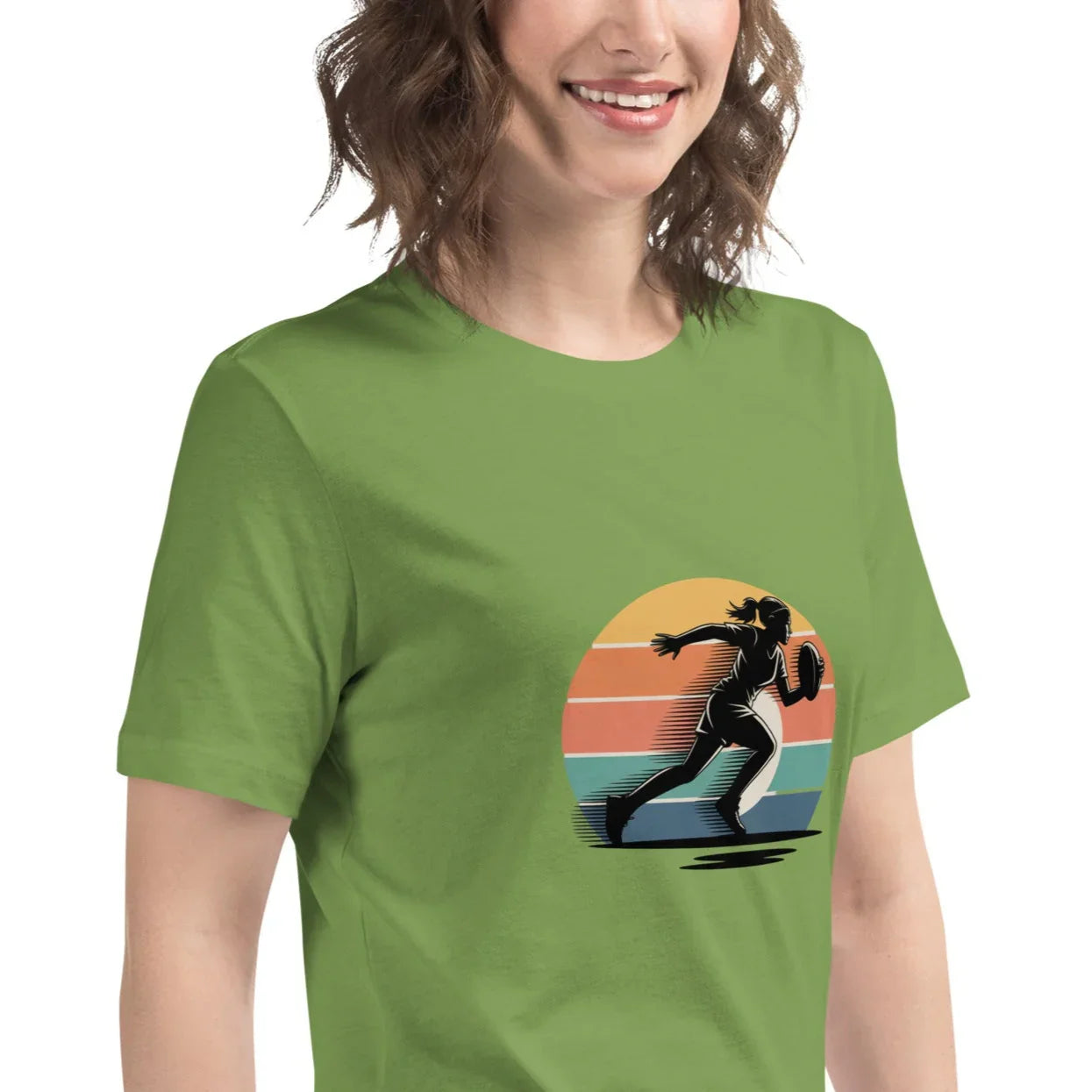 Women's Rugby Runner Tee – Sunset Speed Art - RaZits