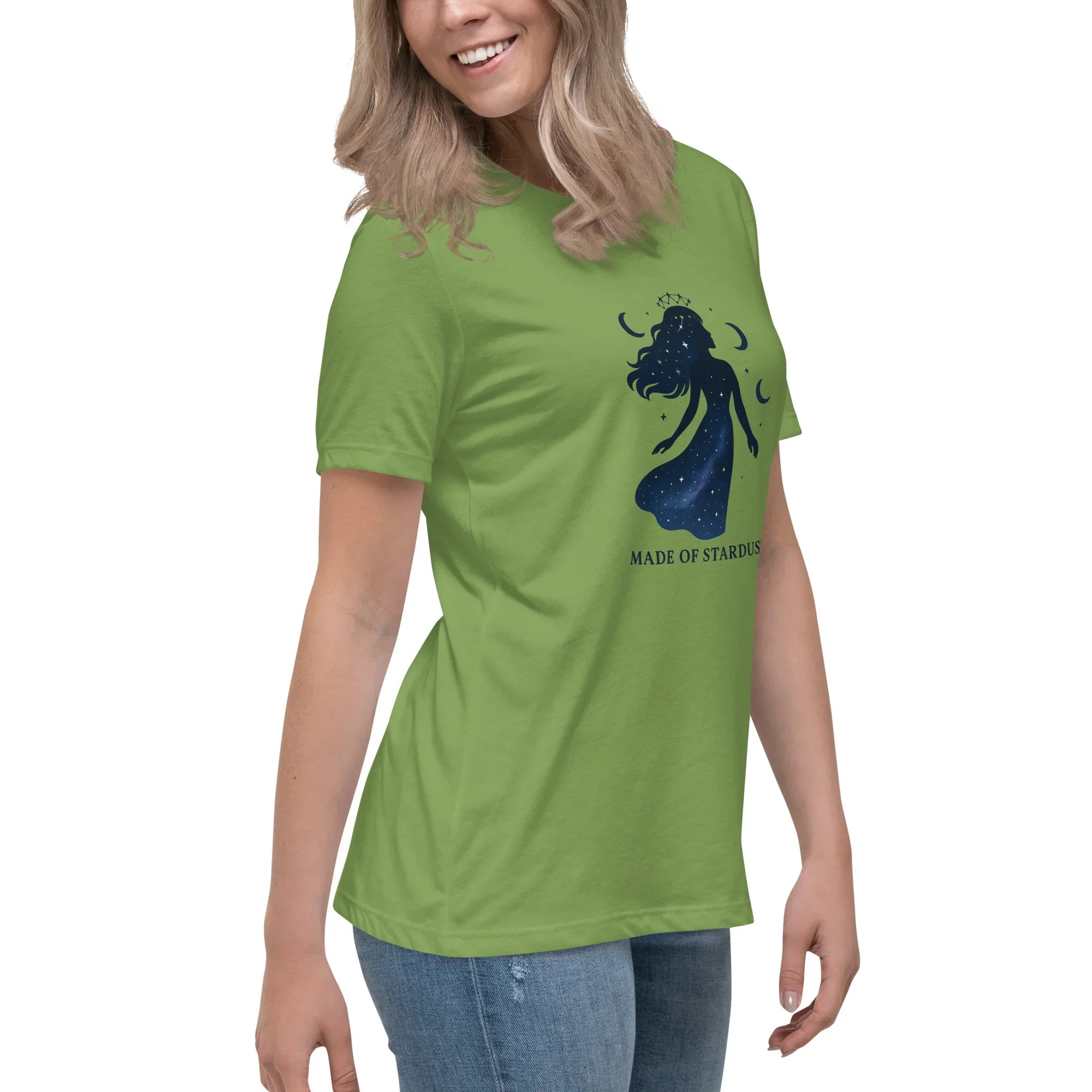 Made of Stardust T-Shirt – Cosmic Goddess Silhouette - RaZits