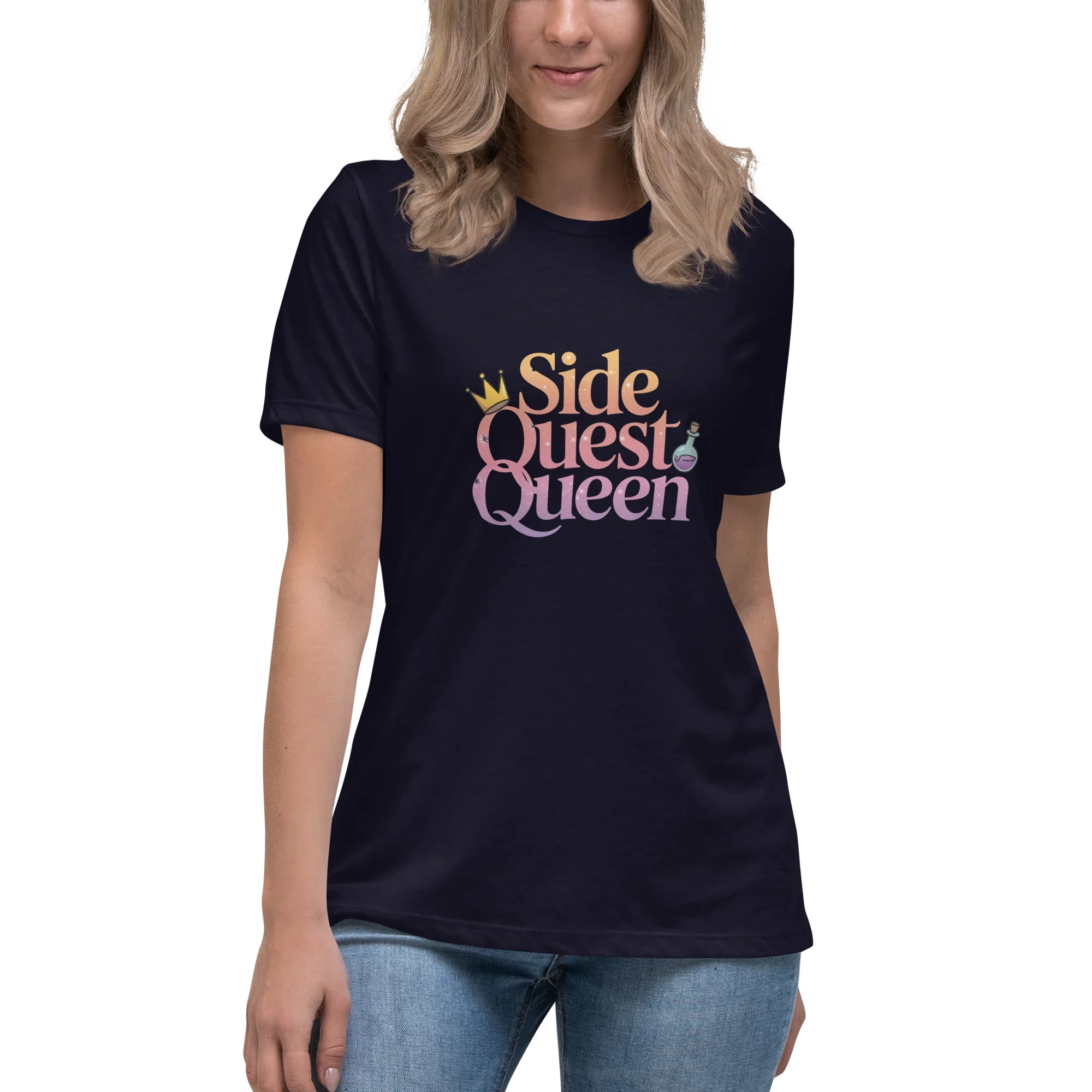 Side Quest Queen Shirt – Fantasy Gamer Girl Tee - RaZits