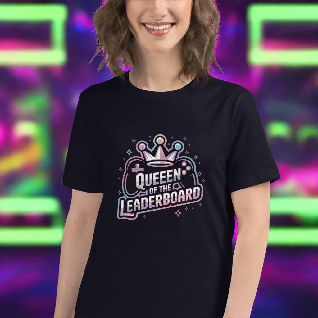 Queen of the Leaderboard Shirt – Gamer Girl Tee - RaZits