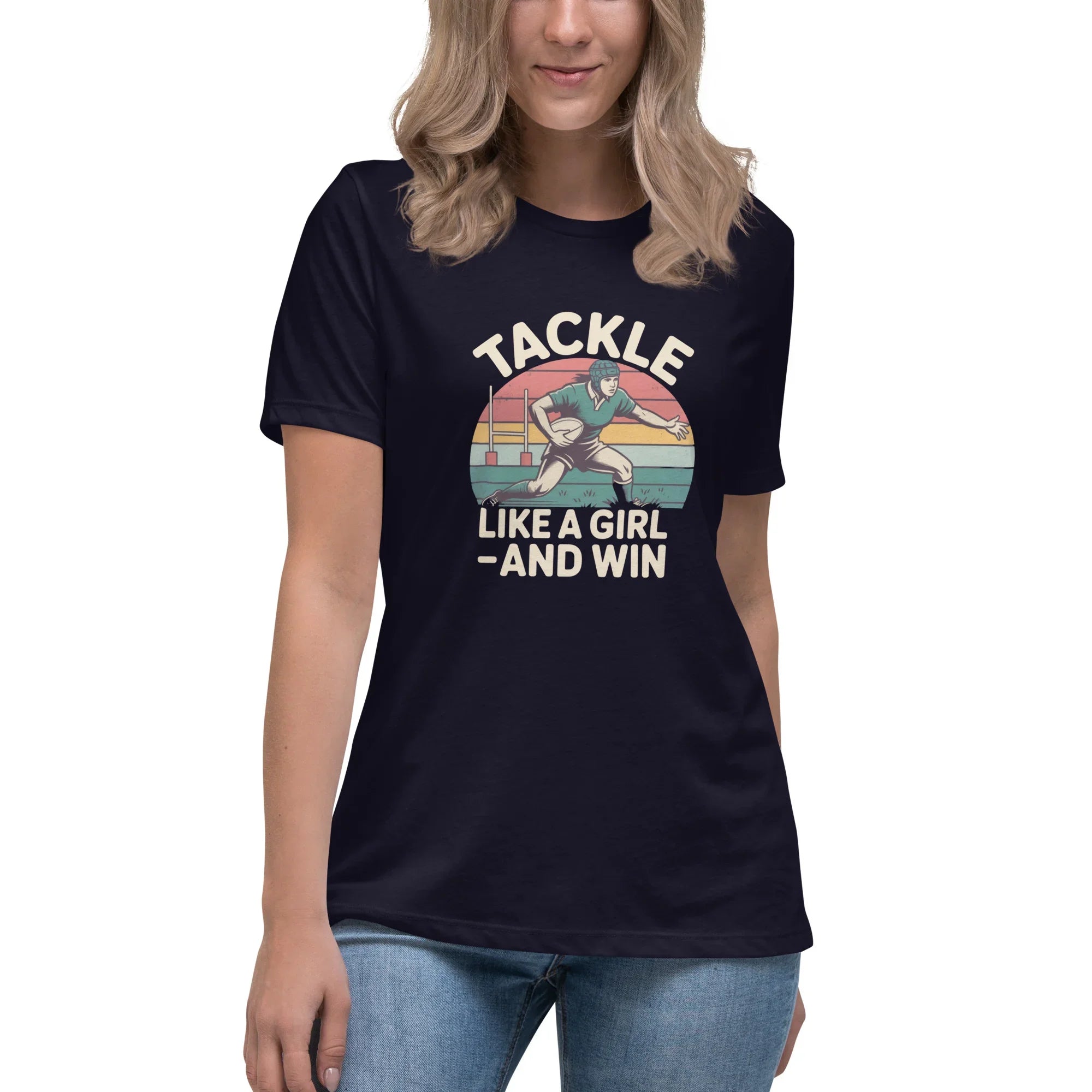 Tackle Like a Girl Tee – Win Bold Rugby Style - RaZits