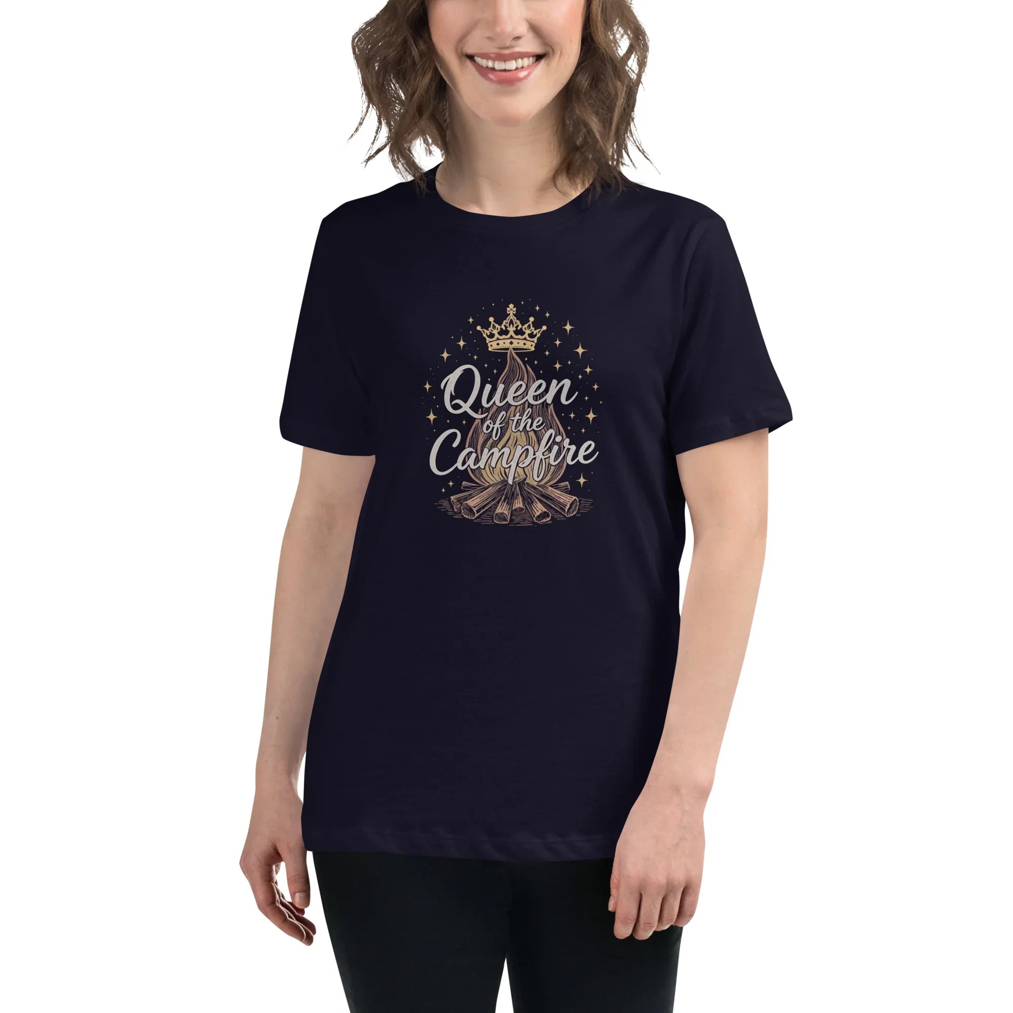 Queen of the Campfire Tee – Outdoor Art Shirt - RaZits