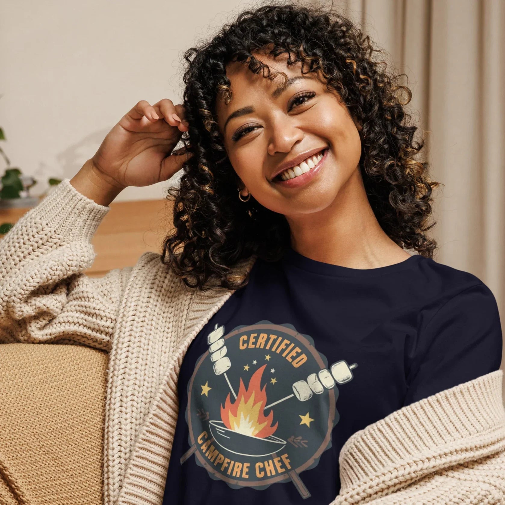 Powered by S’mores Tee – Marshmallow Camping Shirt - RaZits