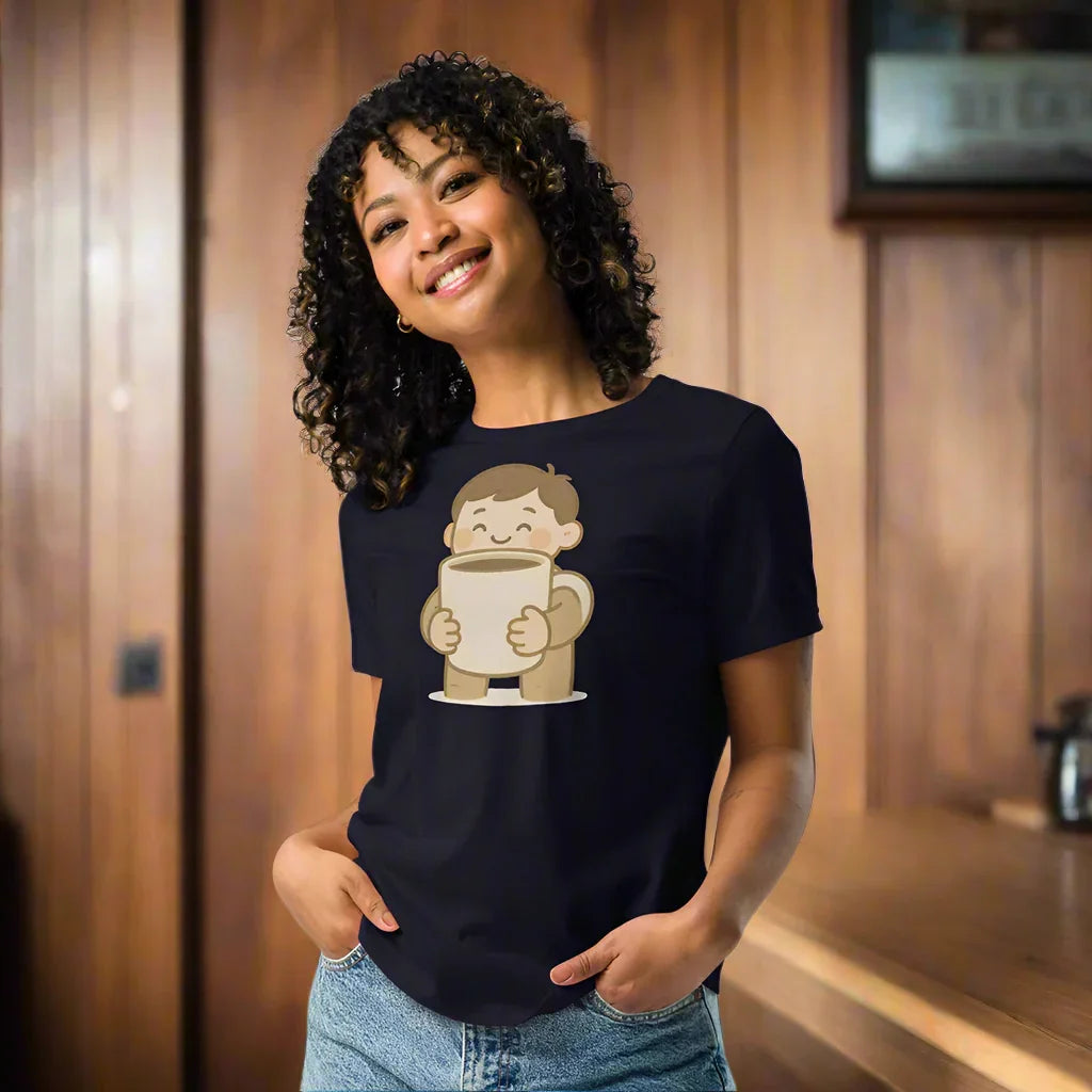 Big Mug Energy Tee – Happy Boy Coffee Design - RaZits